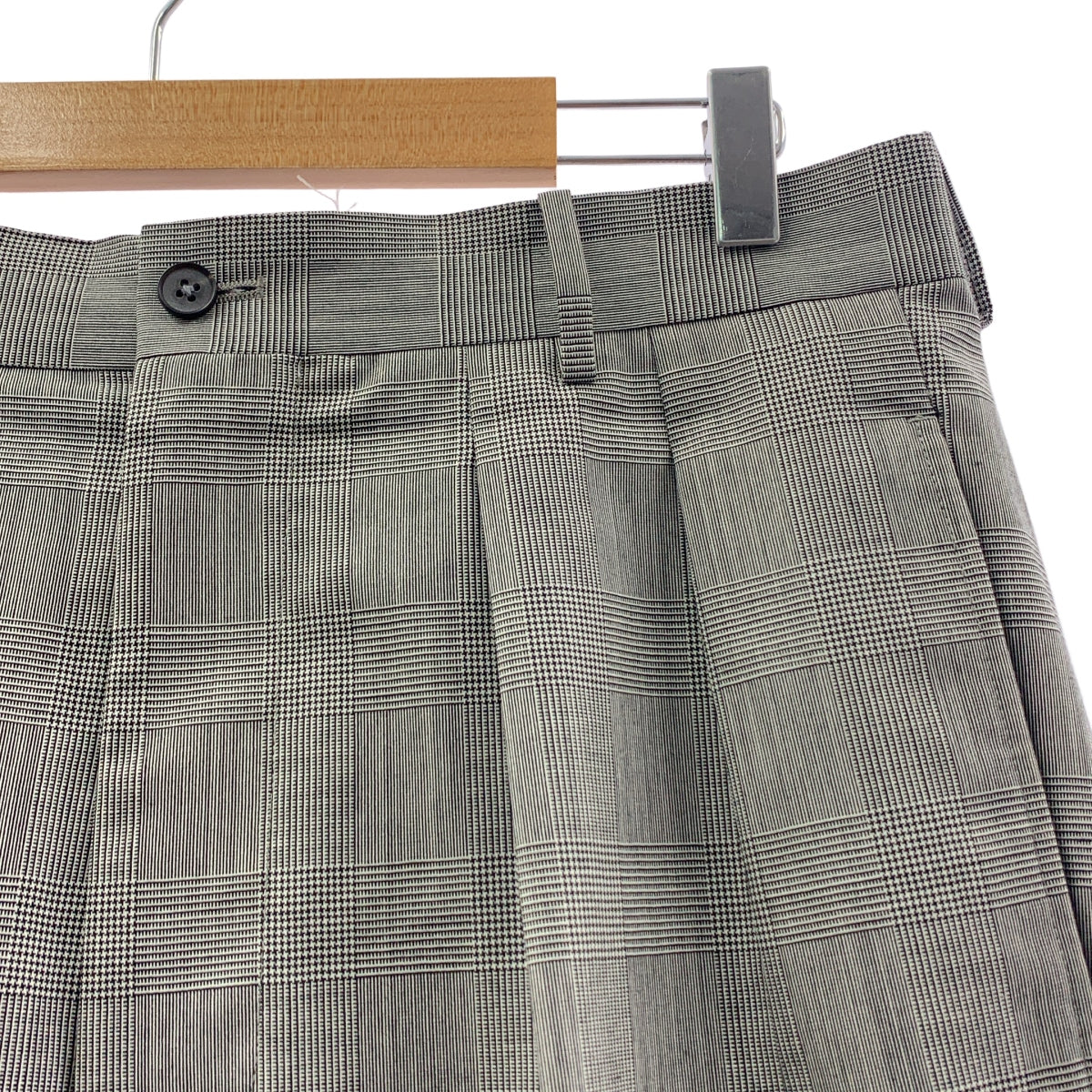 【美品】  MAATEE&SONS / マーティー&サンズ | 永遠 SLACKS グレンチェック スラックスパンツ | 3 | グレー/ホワイト | メンズ