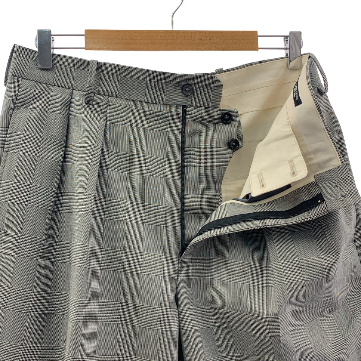 【美品】  MAATEE&SONS / マーティー&サンズ | 永遠 SLACKS グレンチェック スラックスパンツ | 3 | グレー/ホワイト | メンズ