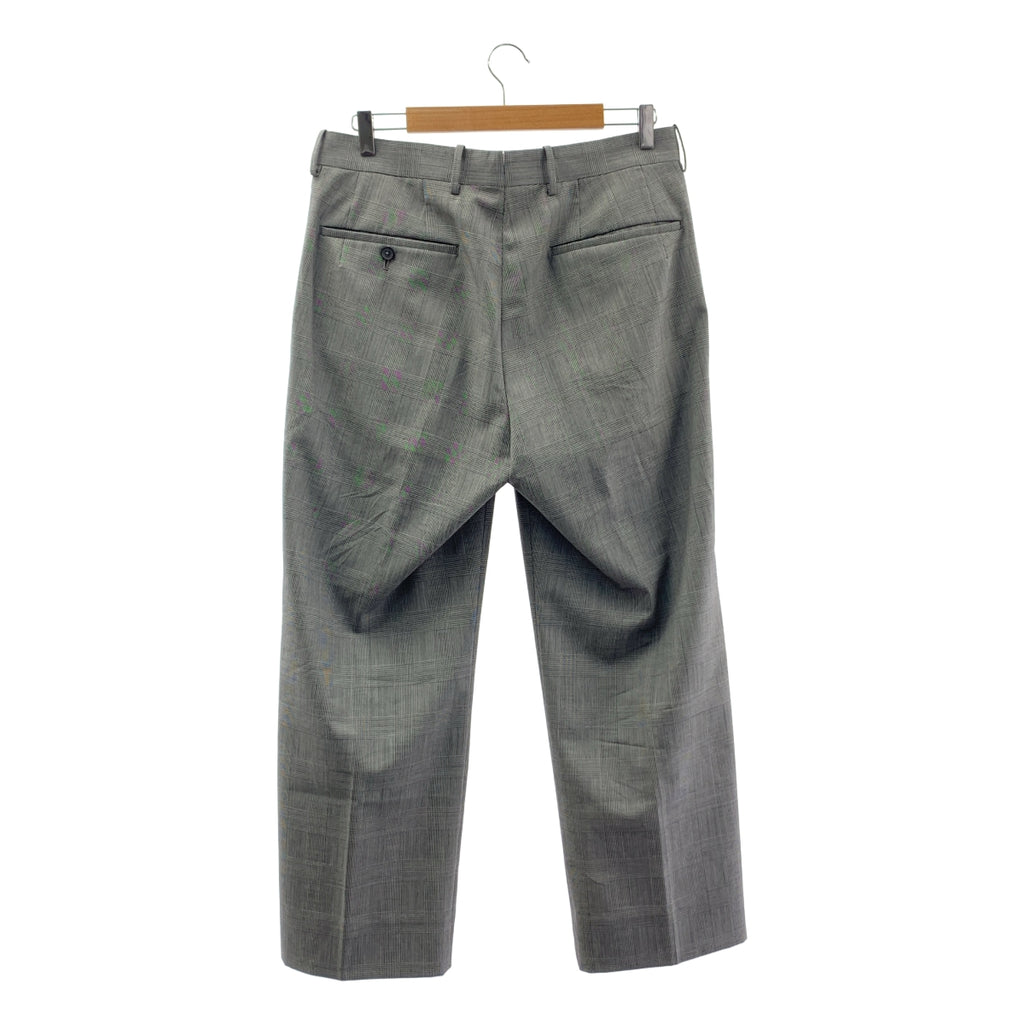 【美品】  MAATEE&SONS / マーティー&サンズ | 永遠 SLACKS グレンチェック スラックスパンツ | 3 | グレー/ホワイト | メンズ