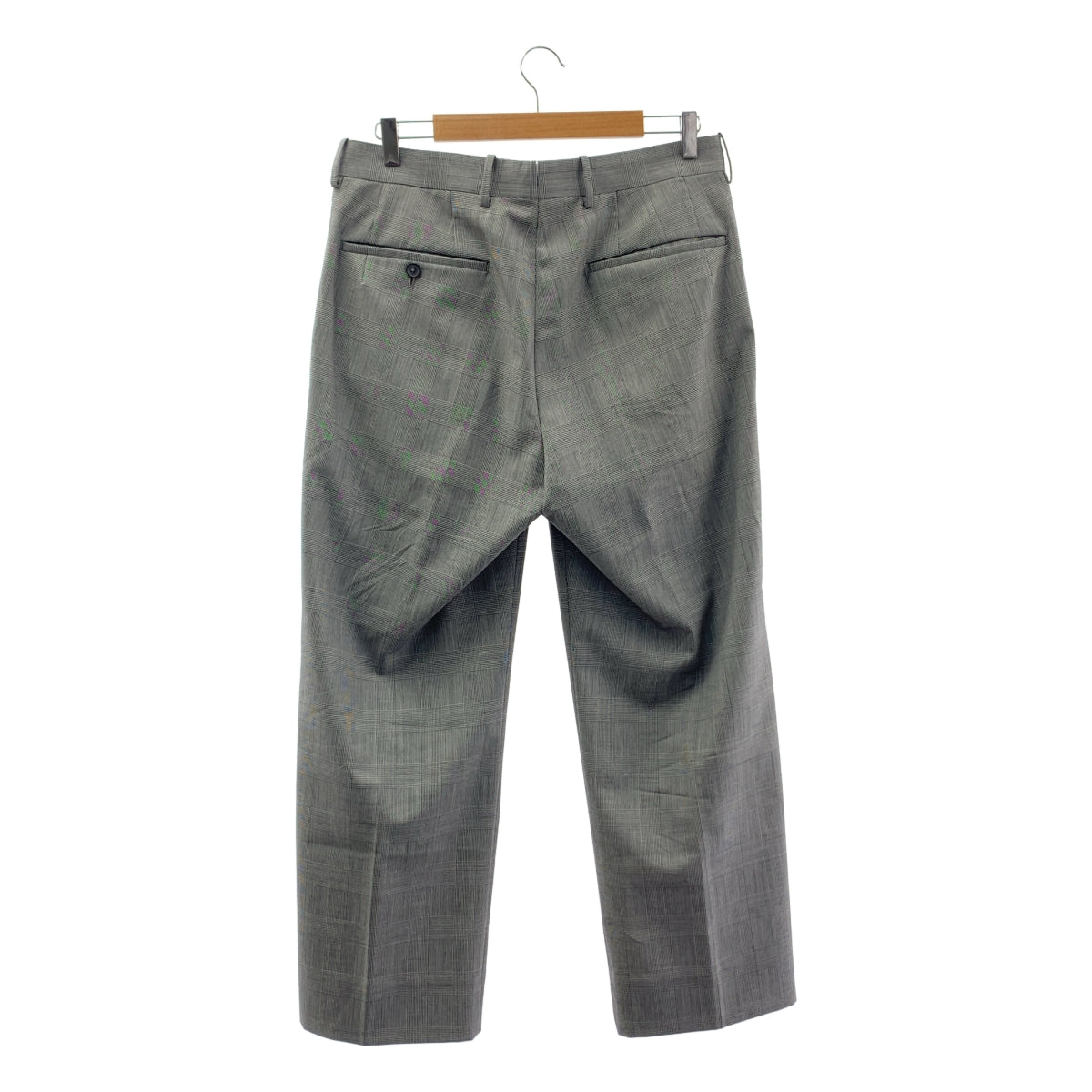 【美品】  MAATEE&SONS / マーティー&サンズ | 永遠 SLACKS グレンチェック スラックスパンツ | 3 | グレー/ホワイト | メンズ