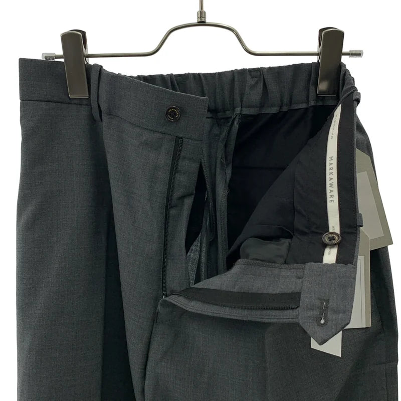 MARKAWARE / マーカウェア | FLAT FRONT TROUSERS SUPER120s WOOL TROPICAL / フラット フロント トラウザー パンツ | 3 | メンズ