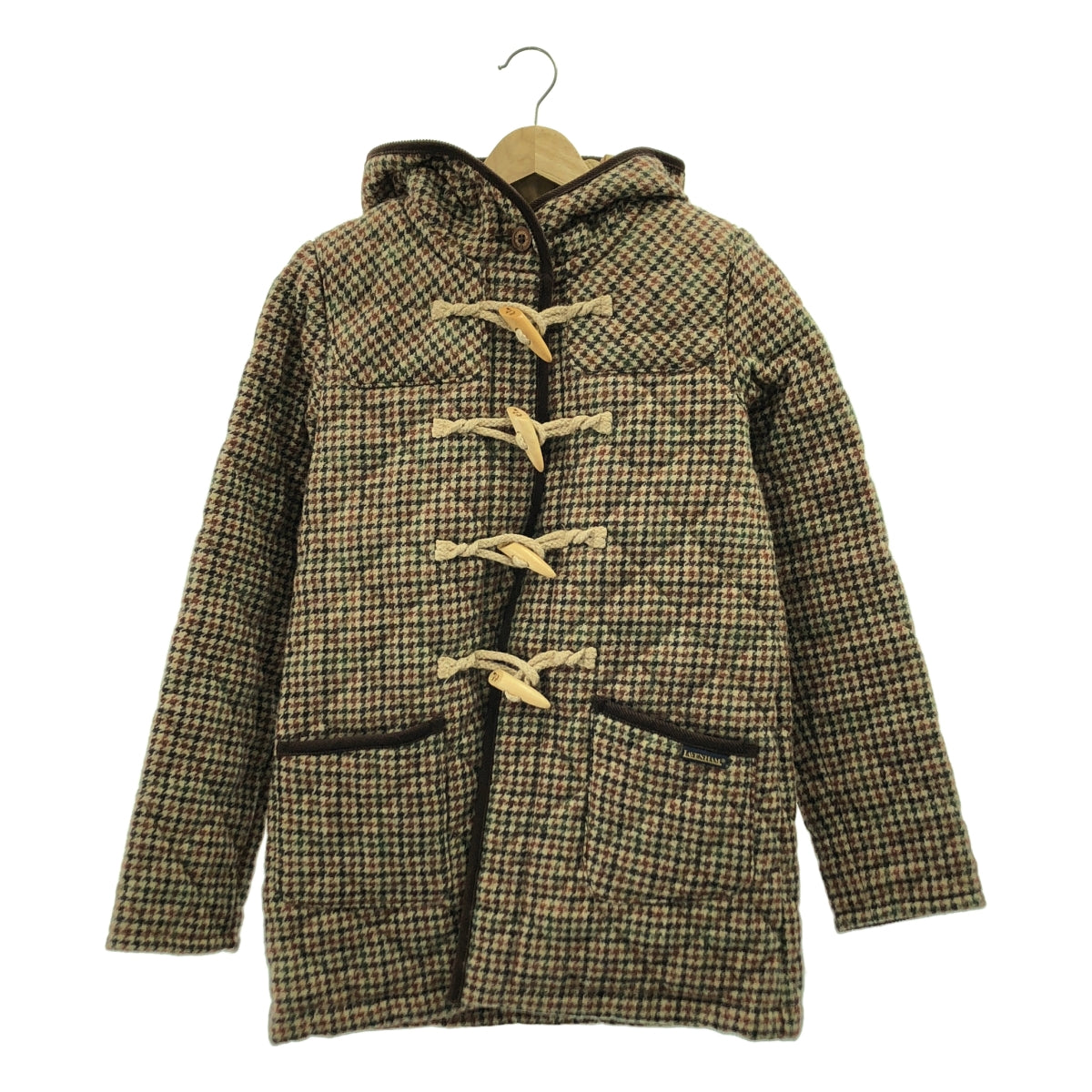 LAVENHAM / ラベンハム | ウール キルティング ダッフルコート フーディ | 36 | レディース