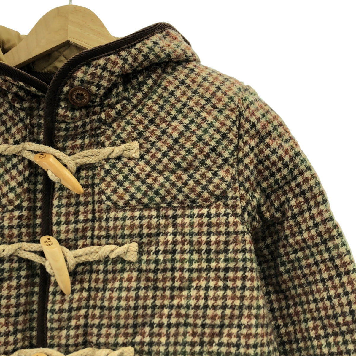 LAVENHAM / ラベンハム | ウール キルティング ダッフルコート フーディ | 36 | レディース