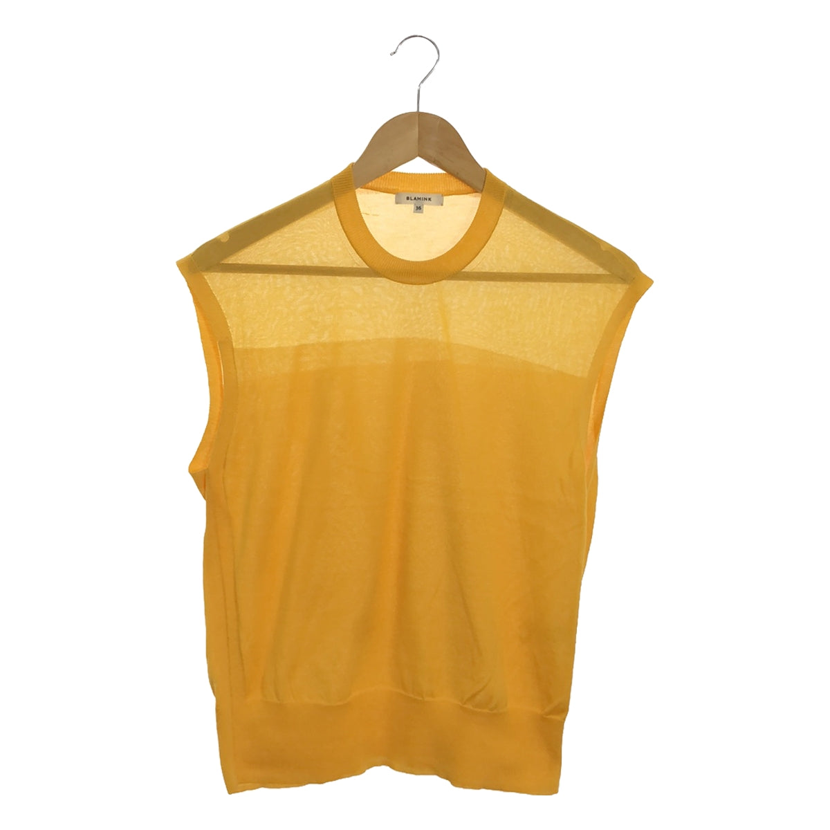 BLAMINK | Cotton sleeveless summer knit | 36 | Orange | Women's