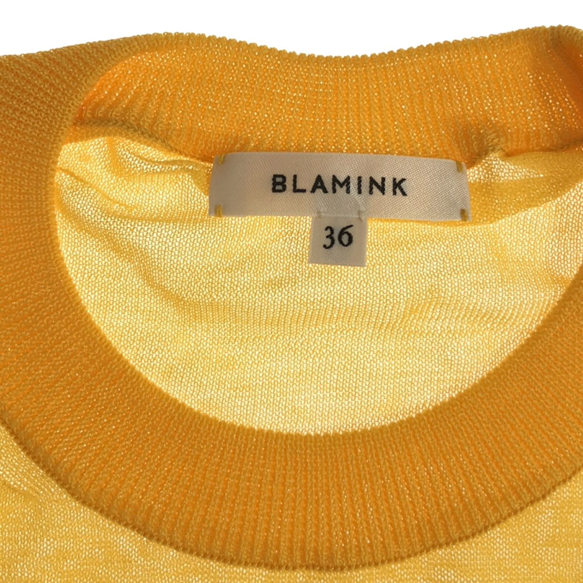 BLAMINK | Cotton sleeveless summer knit | 36 | Orange | Women's