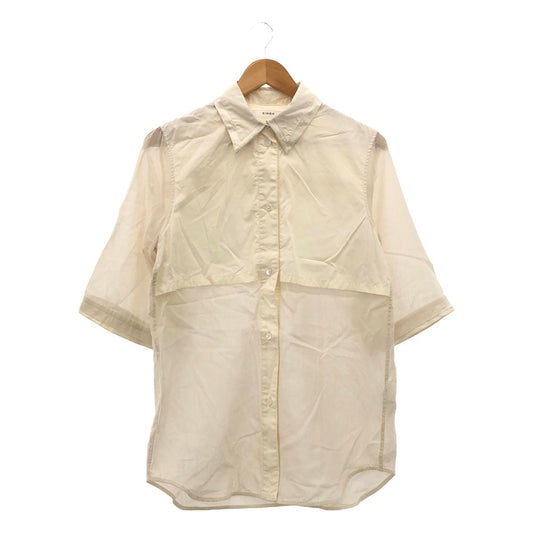 CINOH / Chino | × STUDIOUS Special Order Bicolor Half Sleeve Shirt Blouse | F | White | Women's