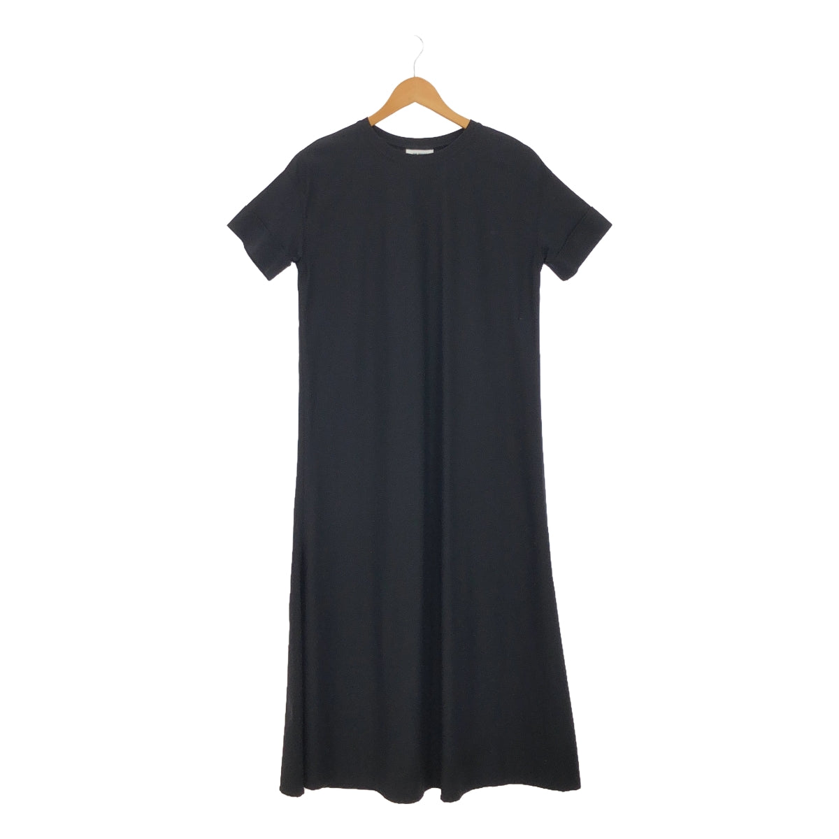 [Good Condition] THE RERACS / The Relacs | 2022SS | ROUND HEM DRESS / Stretch Side Slit Dress One Piece | 36 | Black | Women's