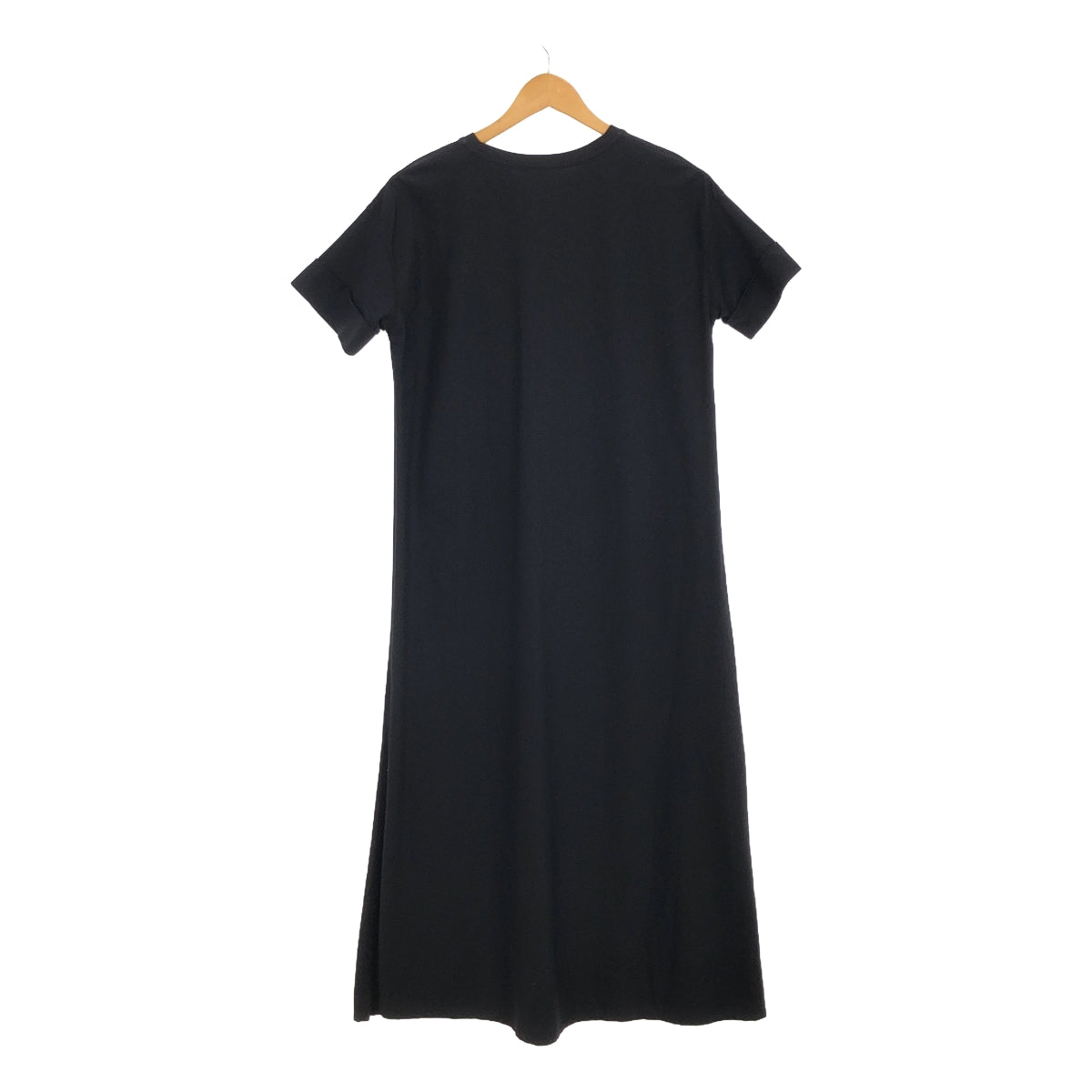 【미품】 THE RERACS / 자릴락스 | 2022SS | ROUND HEM DRESS / 스트레치 사이드 슬릿 드레스 원피스 | 36 | 블랙 | 여성