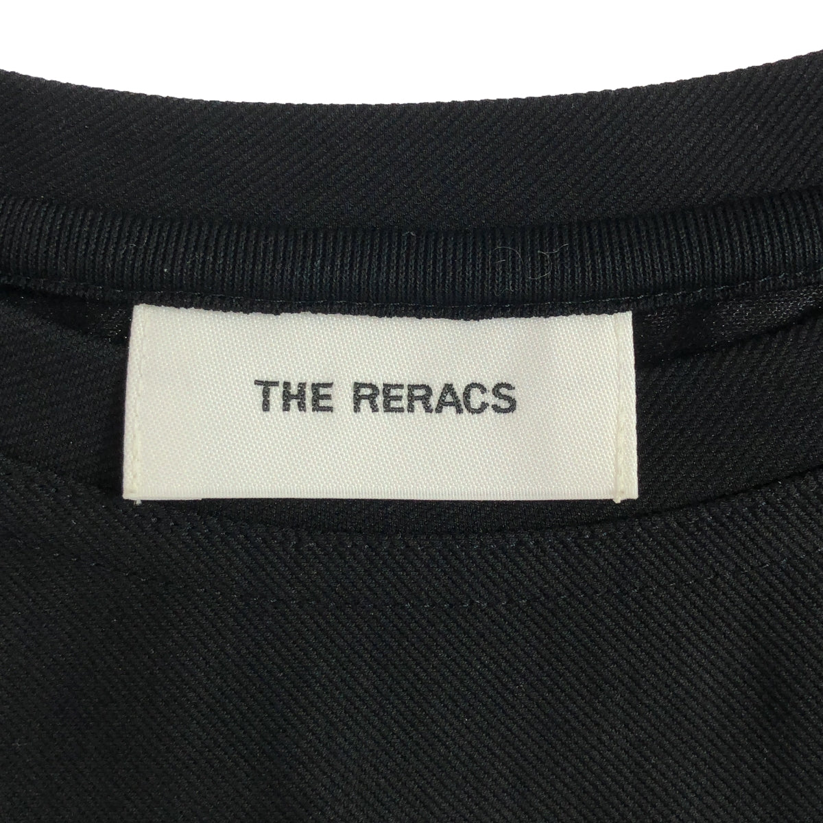 [Good Condition] THE RERACS / The Relacs | 2022SS | ROUND HEM DRESS / Stretch Side Slit Dress One Piece | 36 | Black | Women's