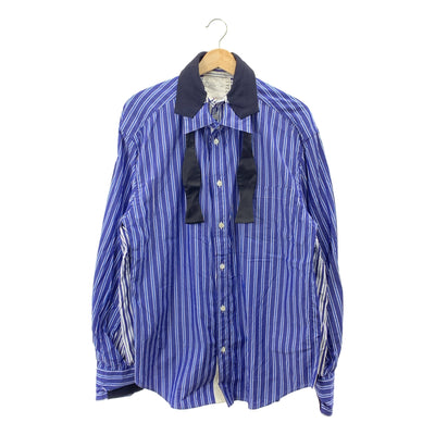sacai | 府綢襯衫 多層府綢條紋襯衫 | 尺寸 1 | 男款