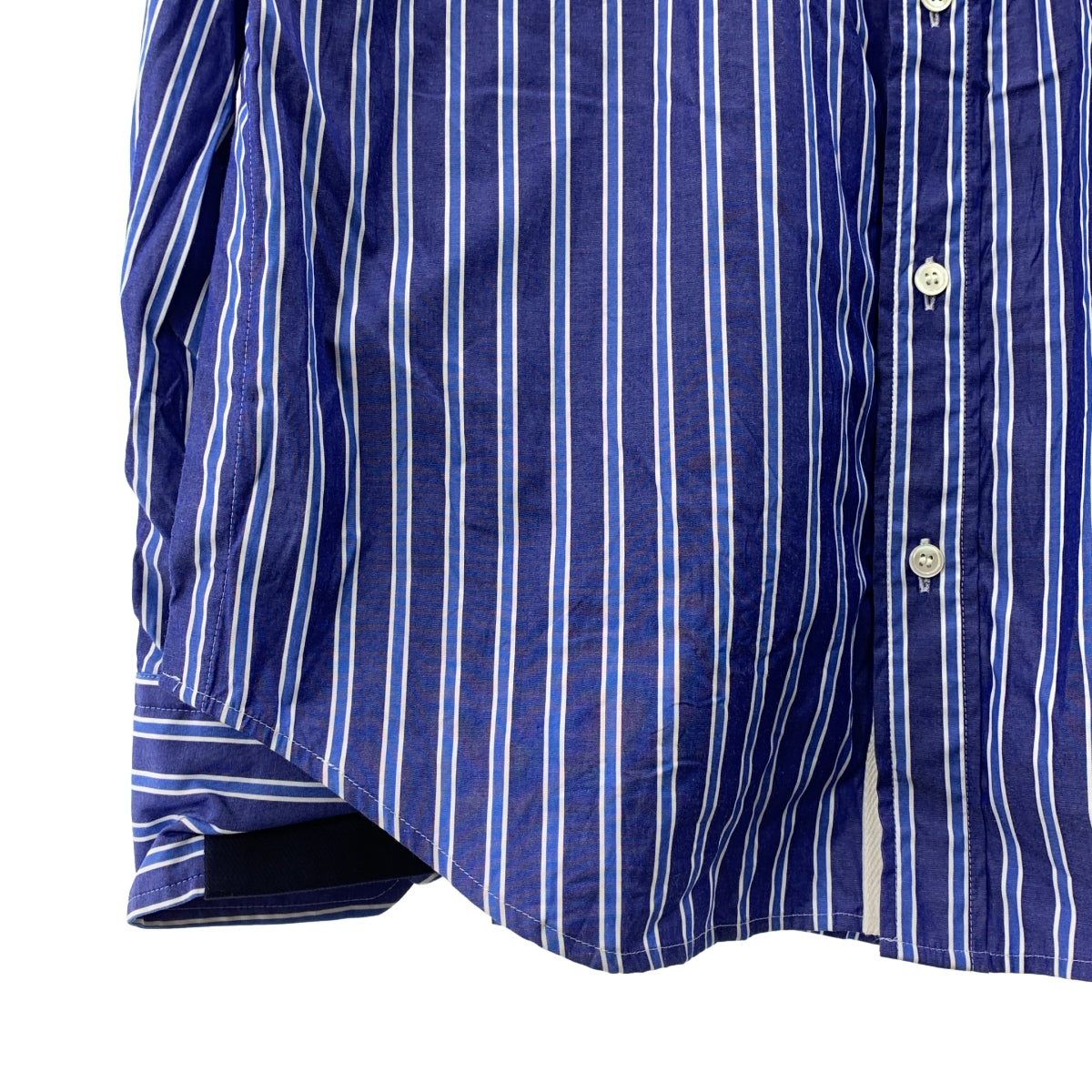 sacai / 사카이 | Poplin Shirt 레이어드 포플린 스트라이프 셔츠 | 1 | 남성