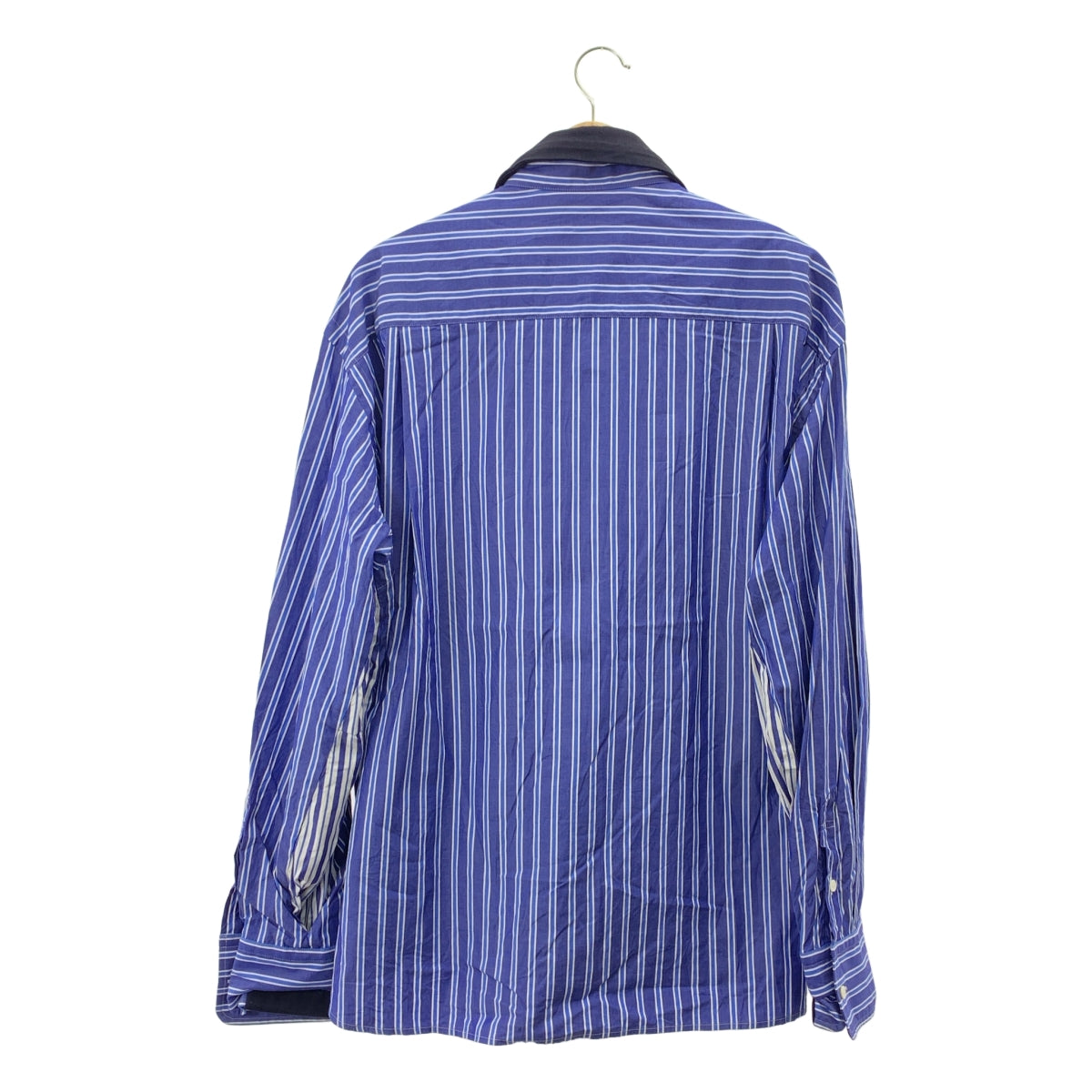 sacai / 사카이 | Poplin Shirt 레이어드 포플린 스트라이프 셔츠 | 1 | 남성