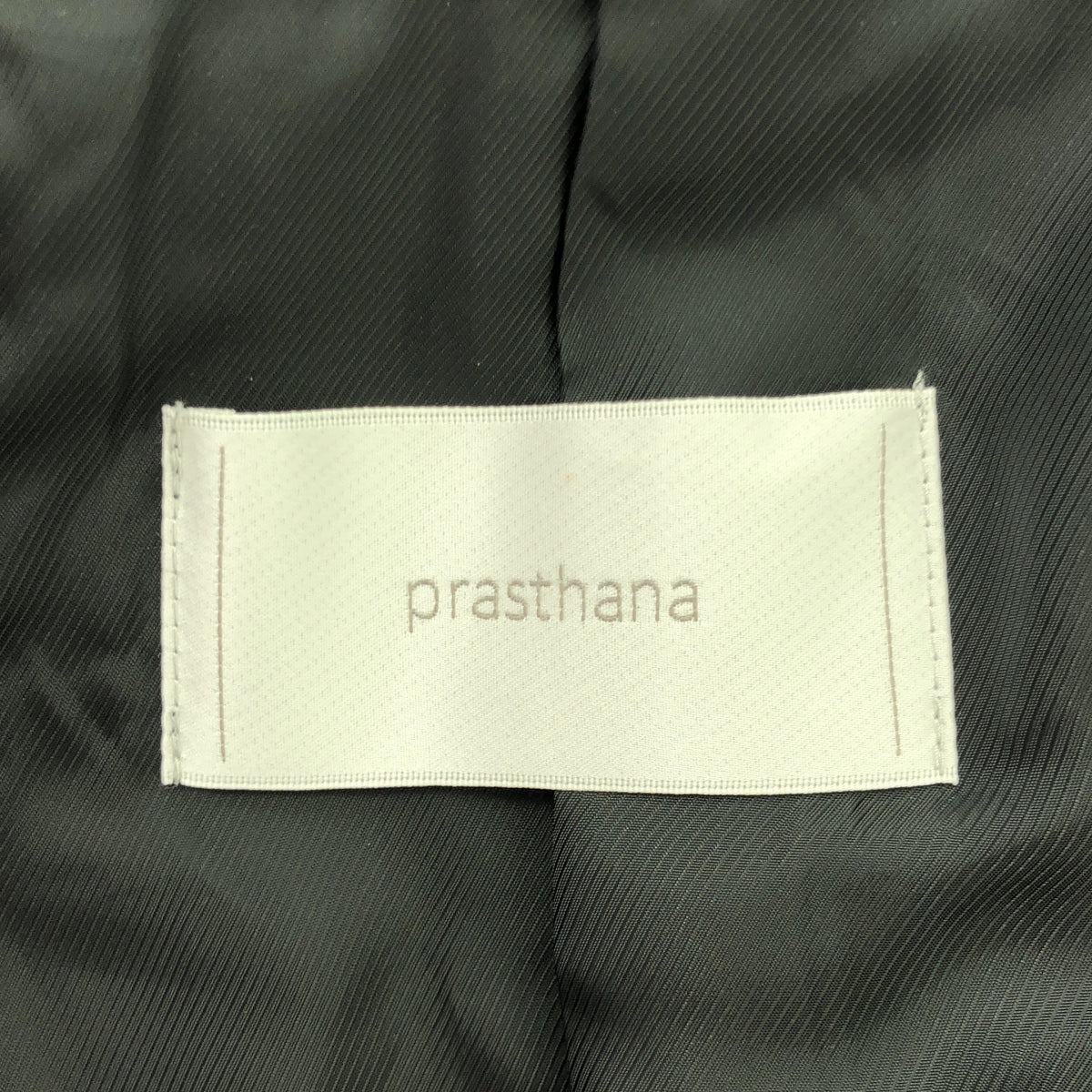 [新] prasthana / Prasthana |雙排扣護臂大衣/外套 | M |黑色 |男士