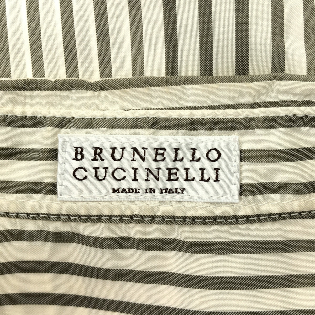 BRUNELLO CUCINELLI / 브루네로쿠치네리 | 실크 스트라이프 셔츠 | S | 여성