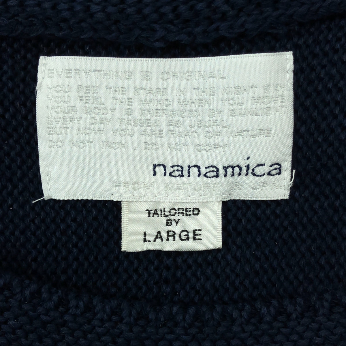 nanamica / ナナミカ | COOLMAX Crew Neck Sweater / ポケット ニット セーター | L | ネイビー | メンズ
