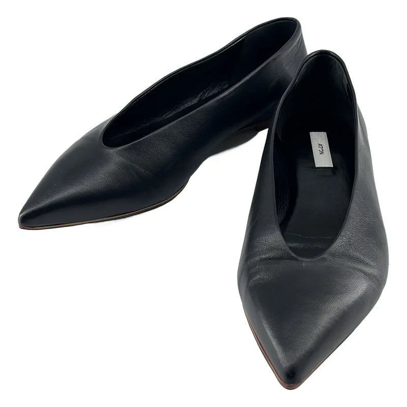 ATON / エイトン | GOAT LEATHER  CARLA FLAT SHOES ゴートレザー カーラ フラットシューズ | 38 1/2 | レディース