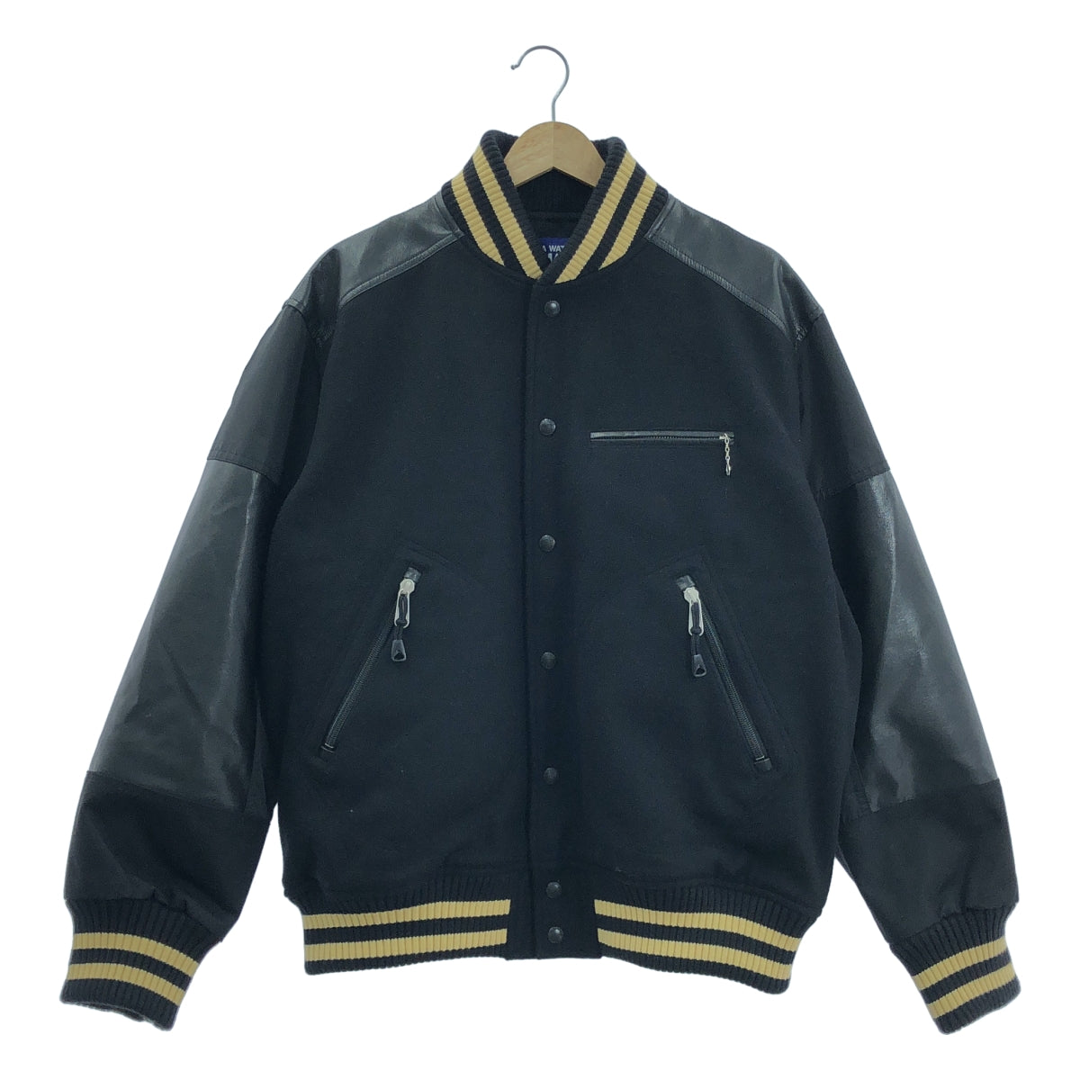 JUNYA WATANABE MAN | 2023 秋冬 | 混合材質滾邊仿皮運動外套 | M碼 | 男款