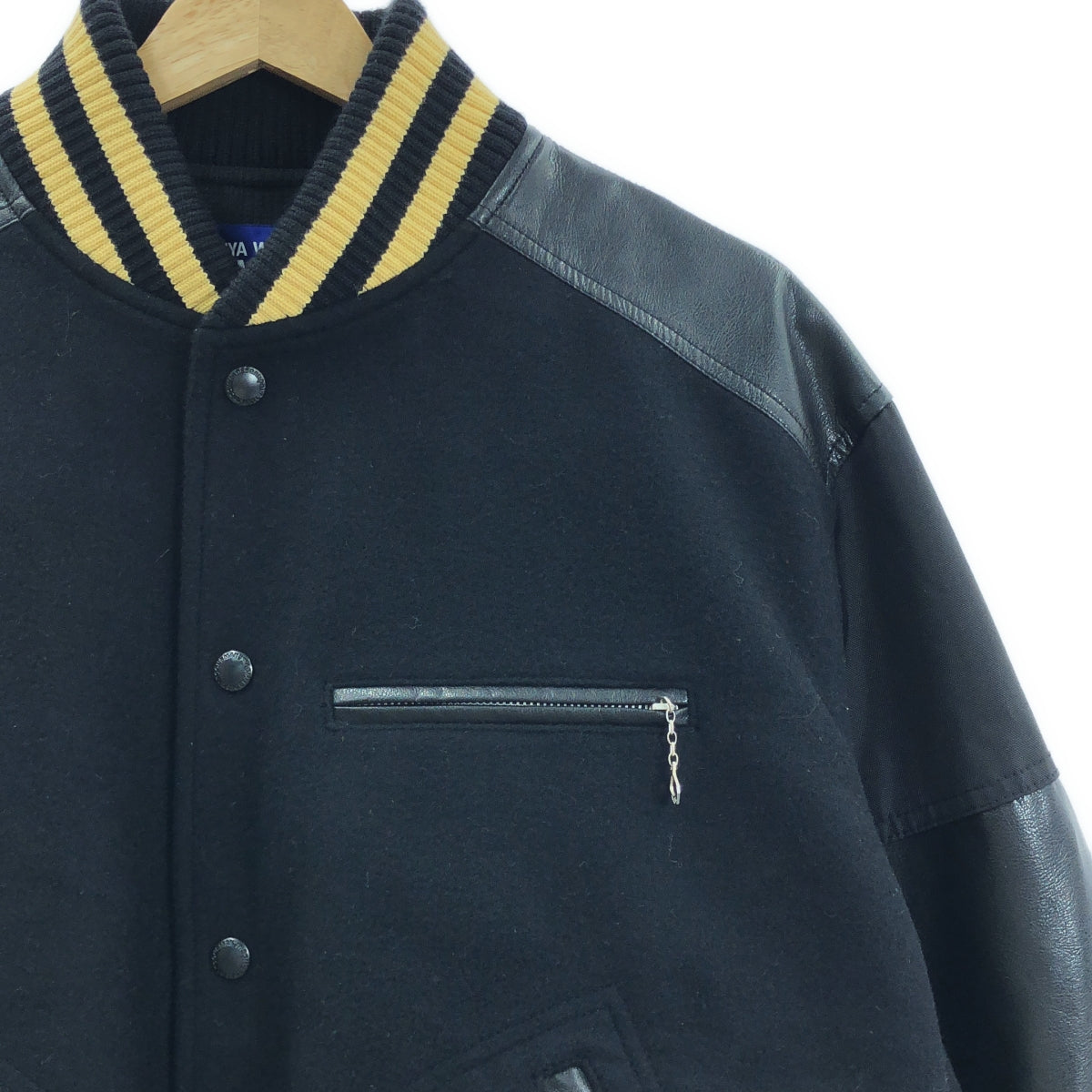 JUNYA WATANABE MAN | 2023 秋冬 | 混合材質滾邊仿皮運動外套 | M碼 | 男款