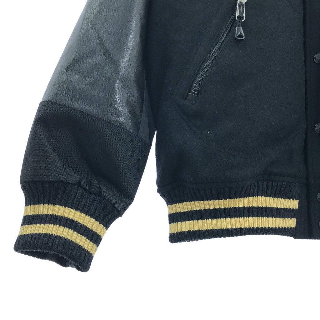 JUNYA WATANABE MAN / ジュンヤワタナベマン | 2023AW | 異素材切替 フェイクレザー スタジャン ジャケット | M | メンズ