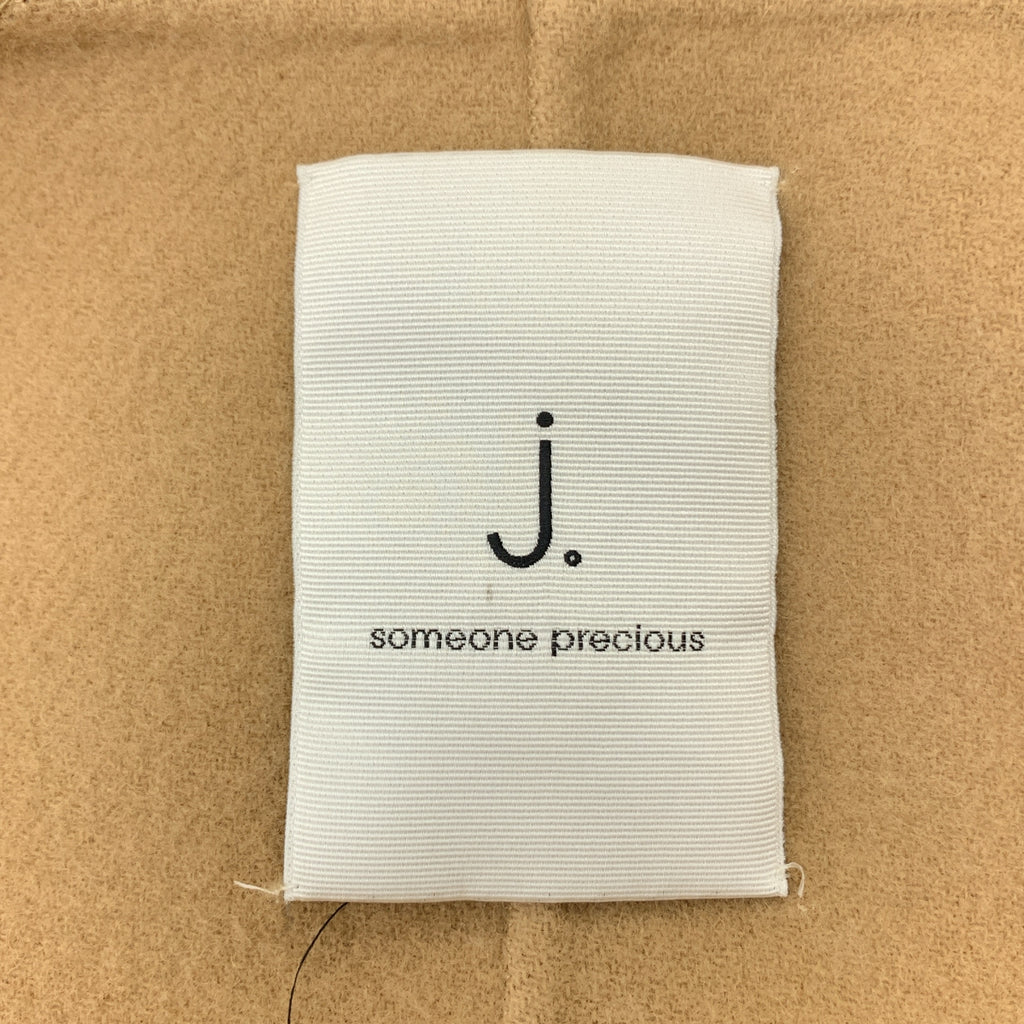 j. / 제이닷 | 울 노 컬러 케이프 망토 코트 | M | 여성