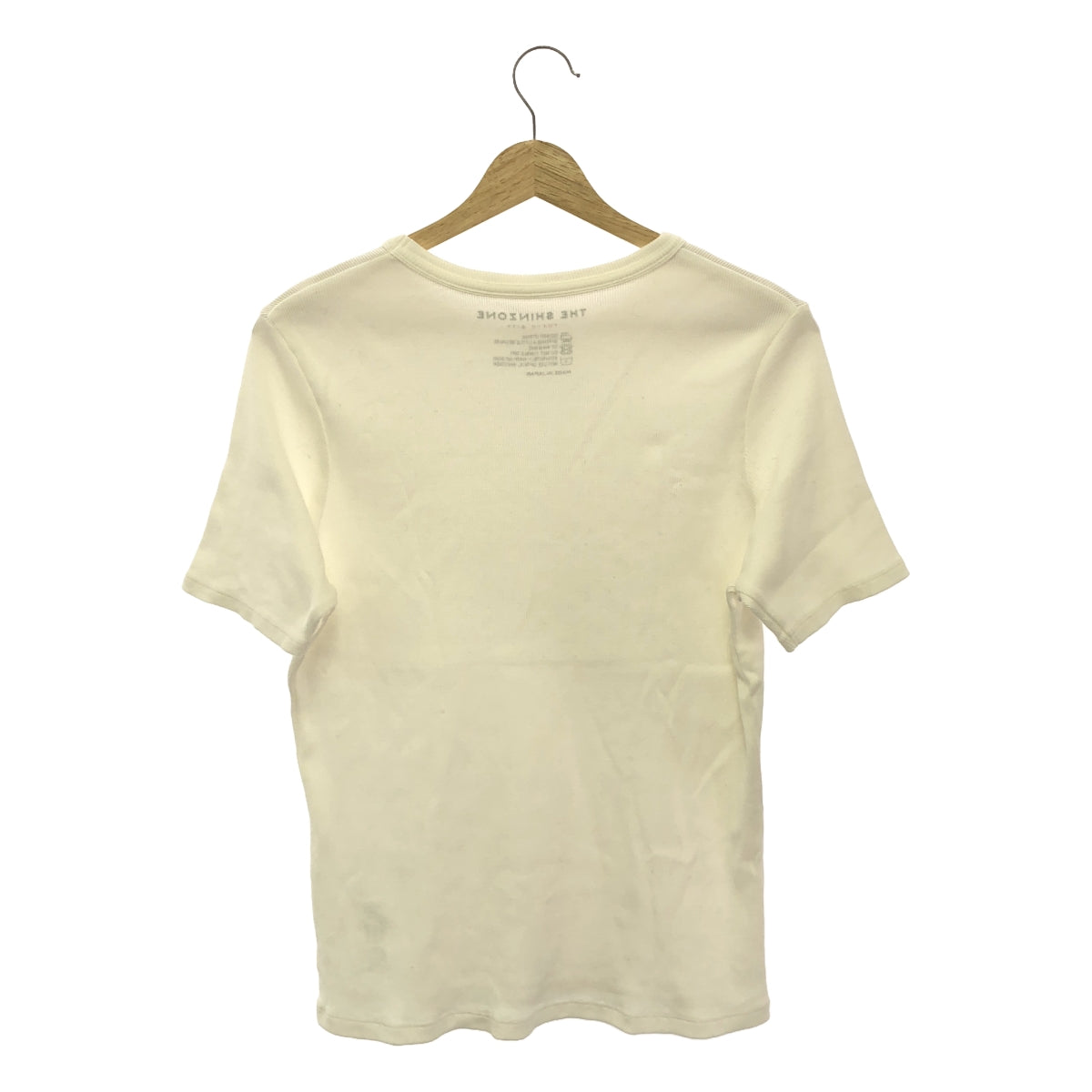 Shinzone | Cotton Rib Crew Neck T-Shirt | F | Women's