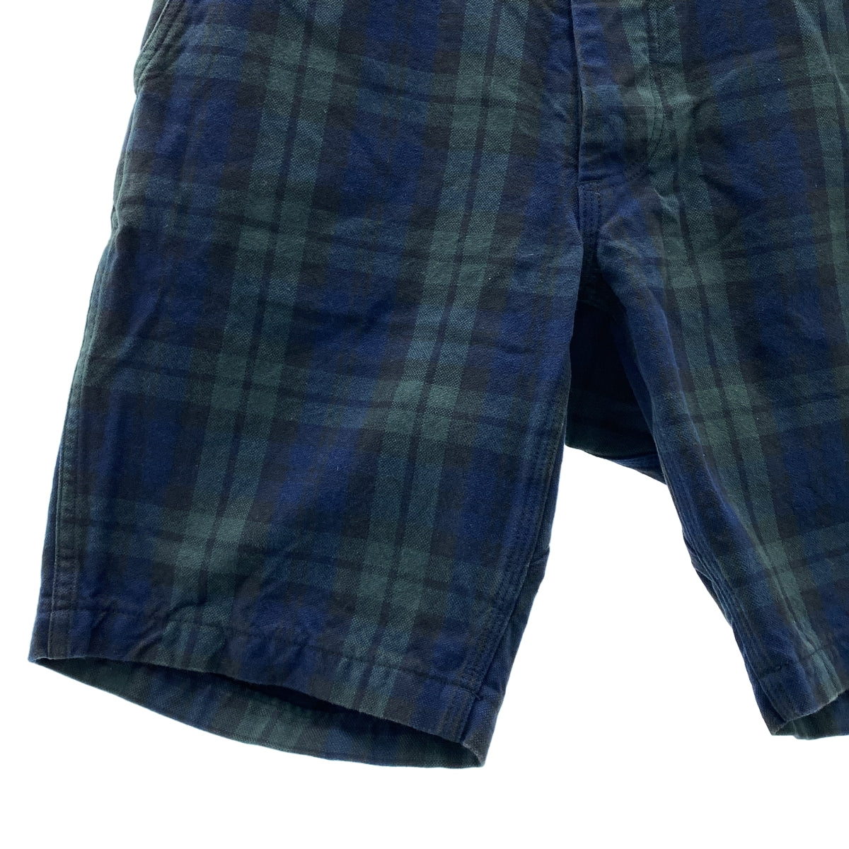 SASSAFRAS | Sprayer Stream 1/2 褲 | 男士格紋短褲 | S 碼