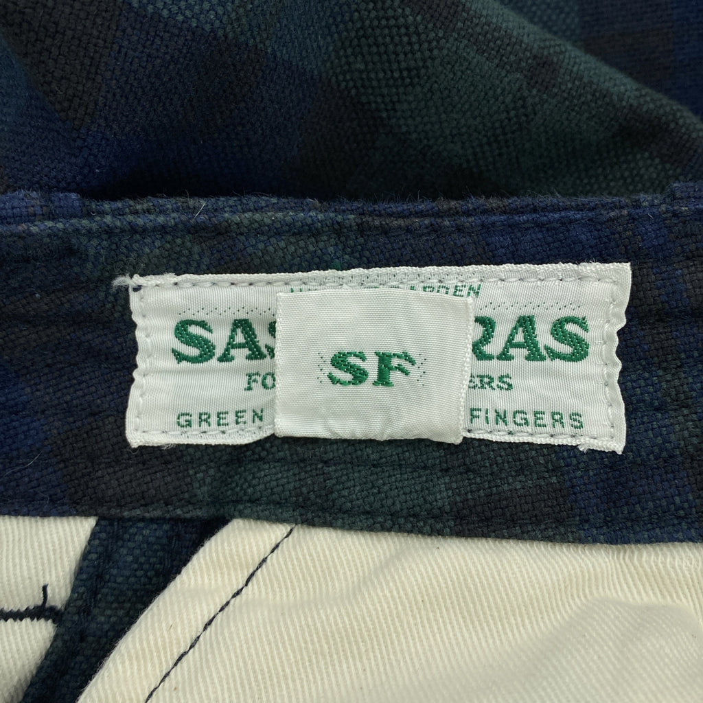 SASSAFRAS / 사사후라스 | Sprayer Stream Pants 1/2 스플레이어 스트림 체크 반바지 | S | 남성