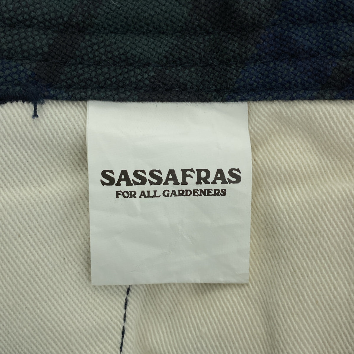 SASSAFRAS / 사사후라스 | Sprayer Stream Pants 1/2 스플레이어 스트림 체크 반바지 | S | 남성