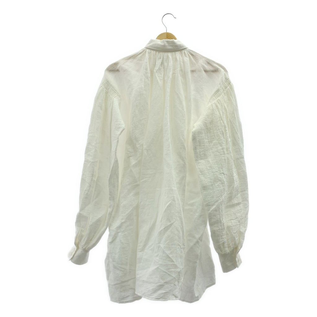 Les vacances d'Irina / 레 바캉스 데일리나 | CARMEN SHIRT 코튼 린넨 스모크 셔츠 |