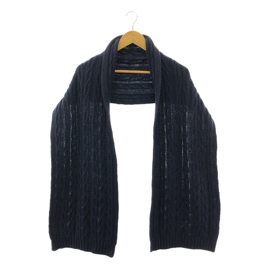 JOHN SMEDLEY / John Smedley | Cable knit stole muffler |