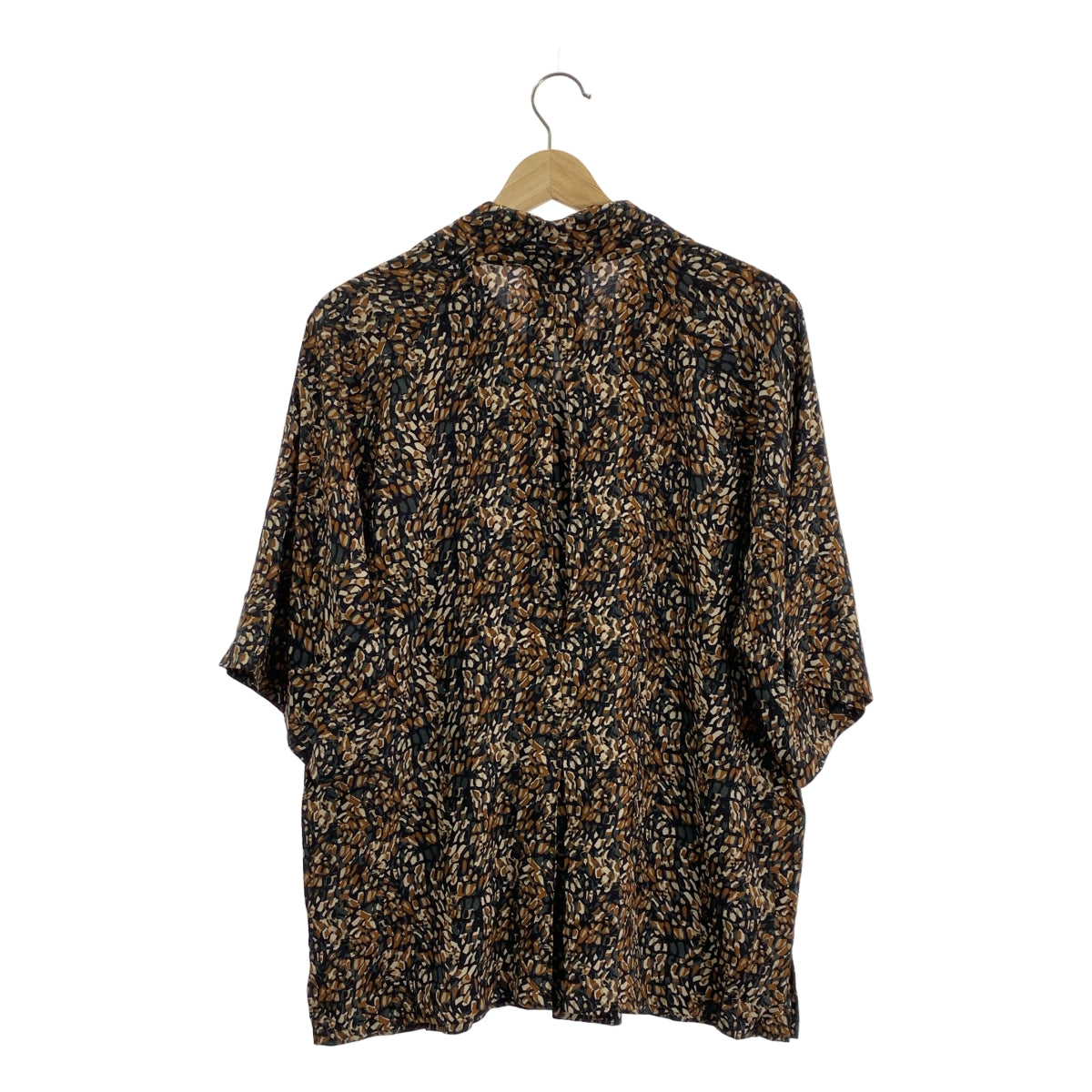 m's braque / 엠즈 블랙 | 레이온 총 무늬 오픈 컬러 셔츠 | 36 | 남성