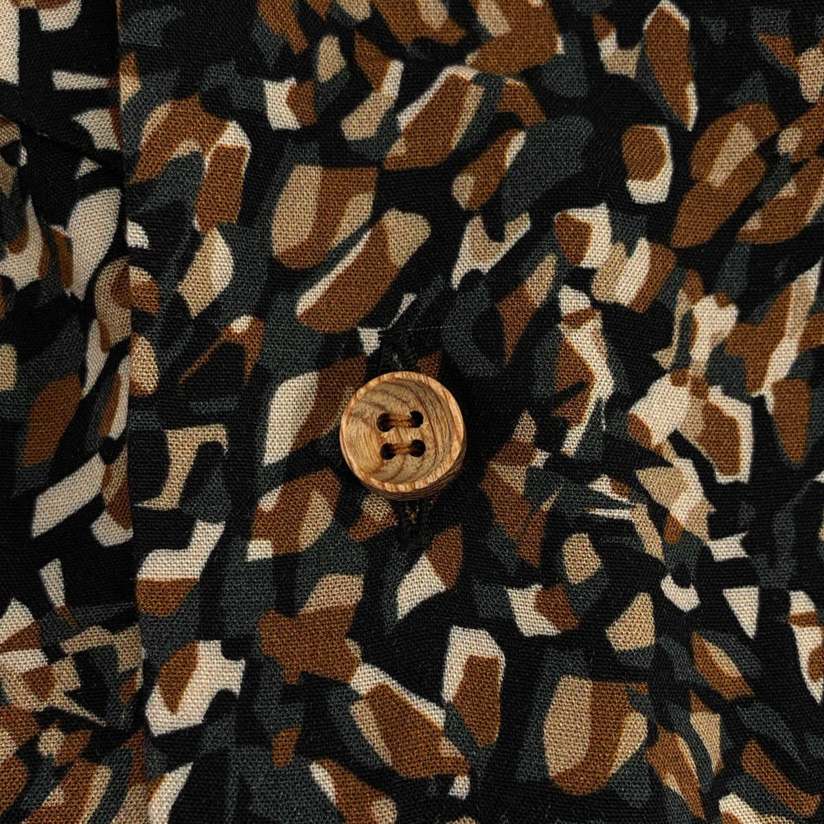 m's braque / エムズブラック | レーヨン 総柄 オープンカラーシャツ | 36 | メンズ