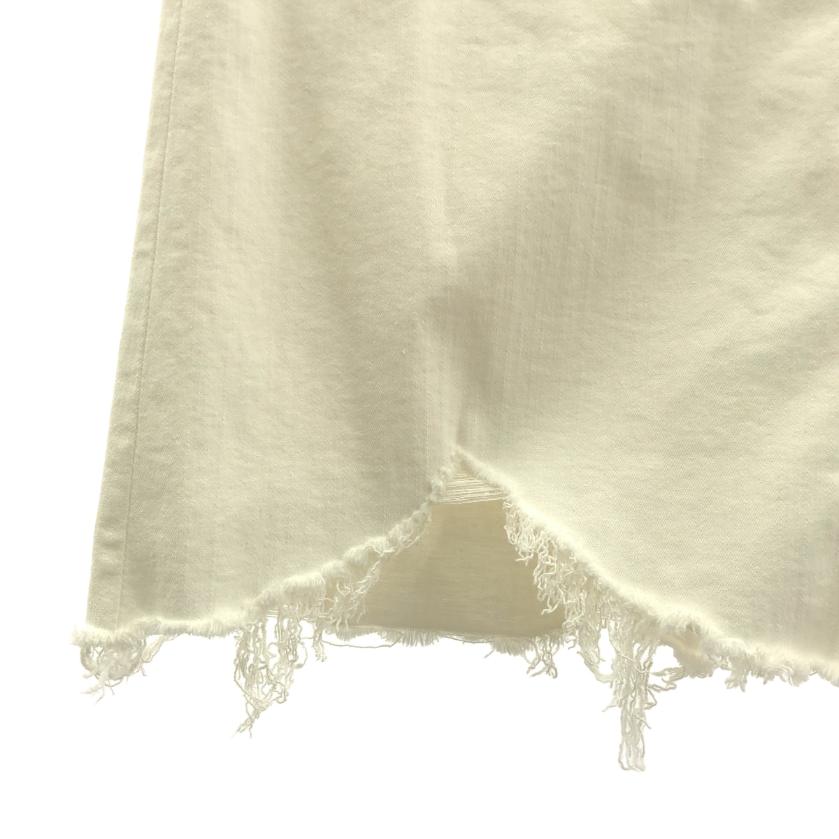 MUSE de Deuxieme Classe / 뮤즈 두주 엠 클래스 | SURT 데님 컷오프 롱 스커트 | S | 화이트 | 여성