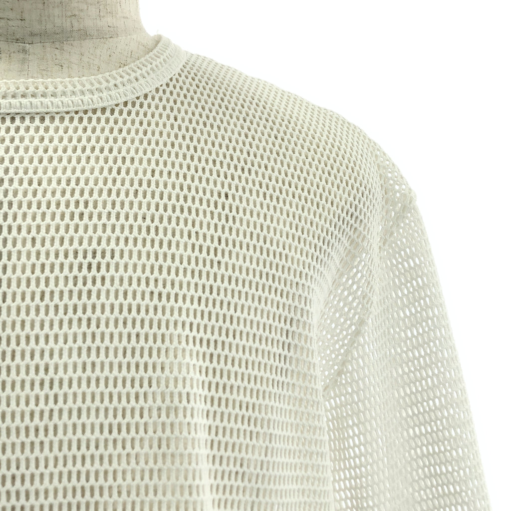 BLACK COMME des GARCONS / 블랙콤 데 갤슨 | 폴리에스테르 변형 메쉬 크루넥 T셔츠 컷소우 | S | 맨즈