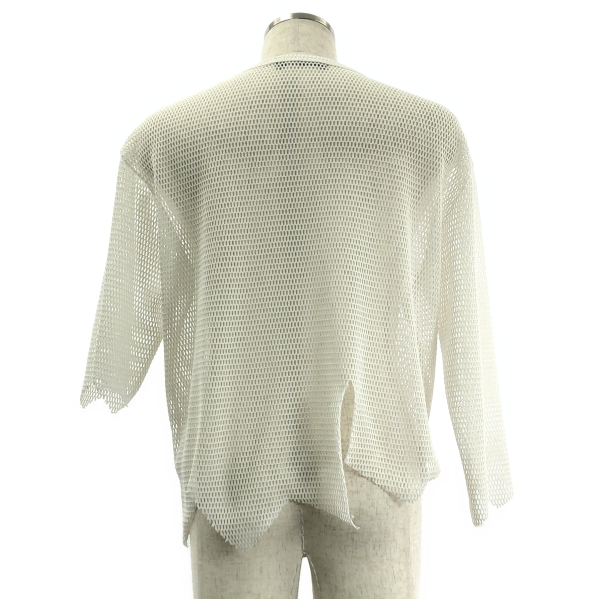 BLACK COMME des GARCONS / 블랙콤 데 갤슨 | 폴리에스테르 변형 메쉬 크루넥 T셔츠 컷소우 | S | 맨즈