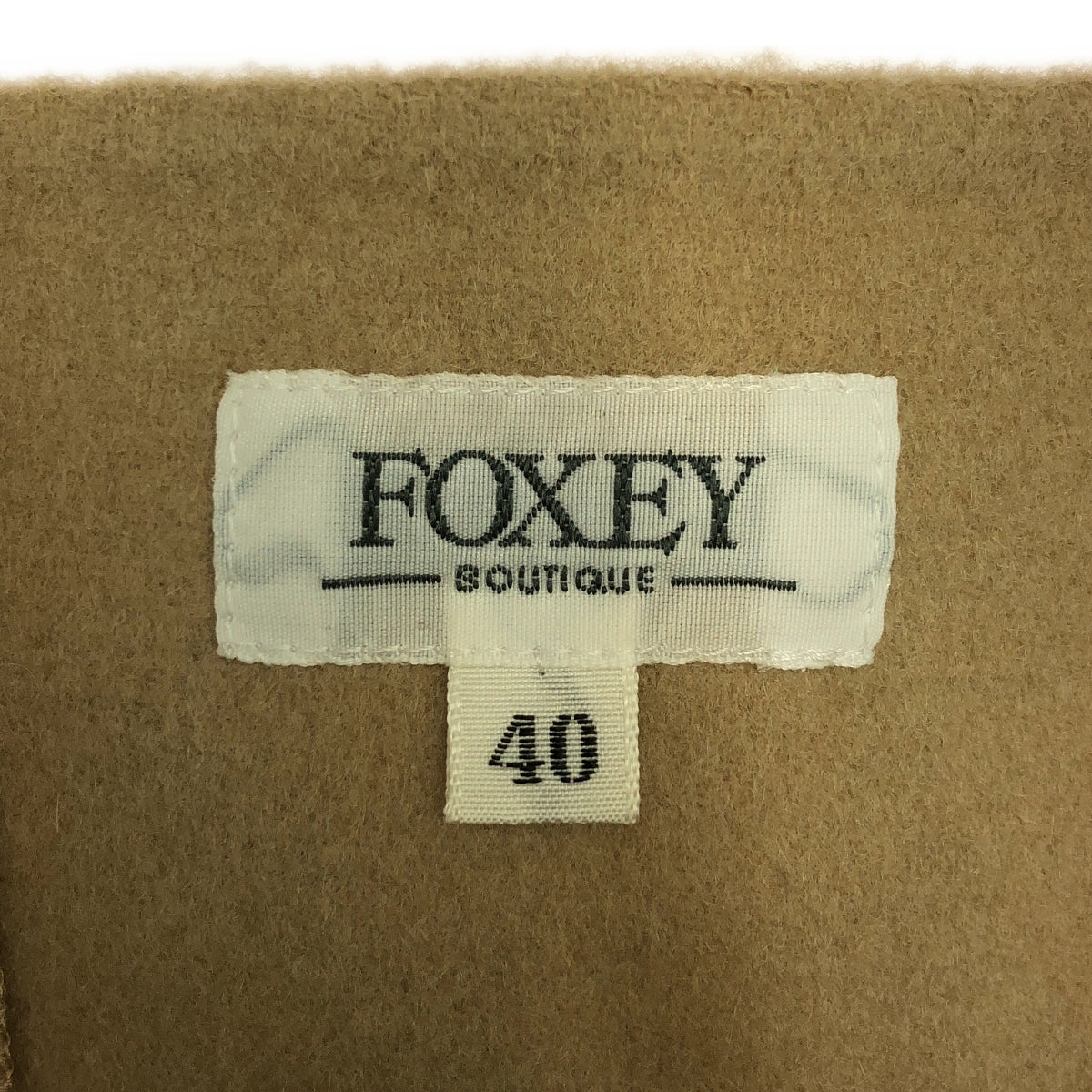 FOXEY 精品店 |羊絨混紡褶皺連身裙 | 40 |米色 |女性的