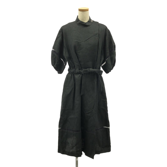 UNION LAUNCH | Linen Voluminous Sleeve Dress | XS | Women's