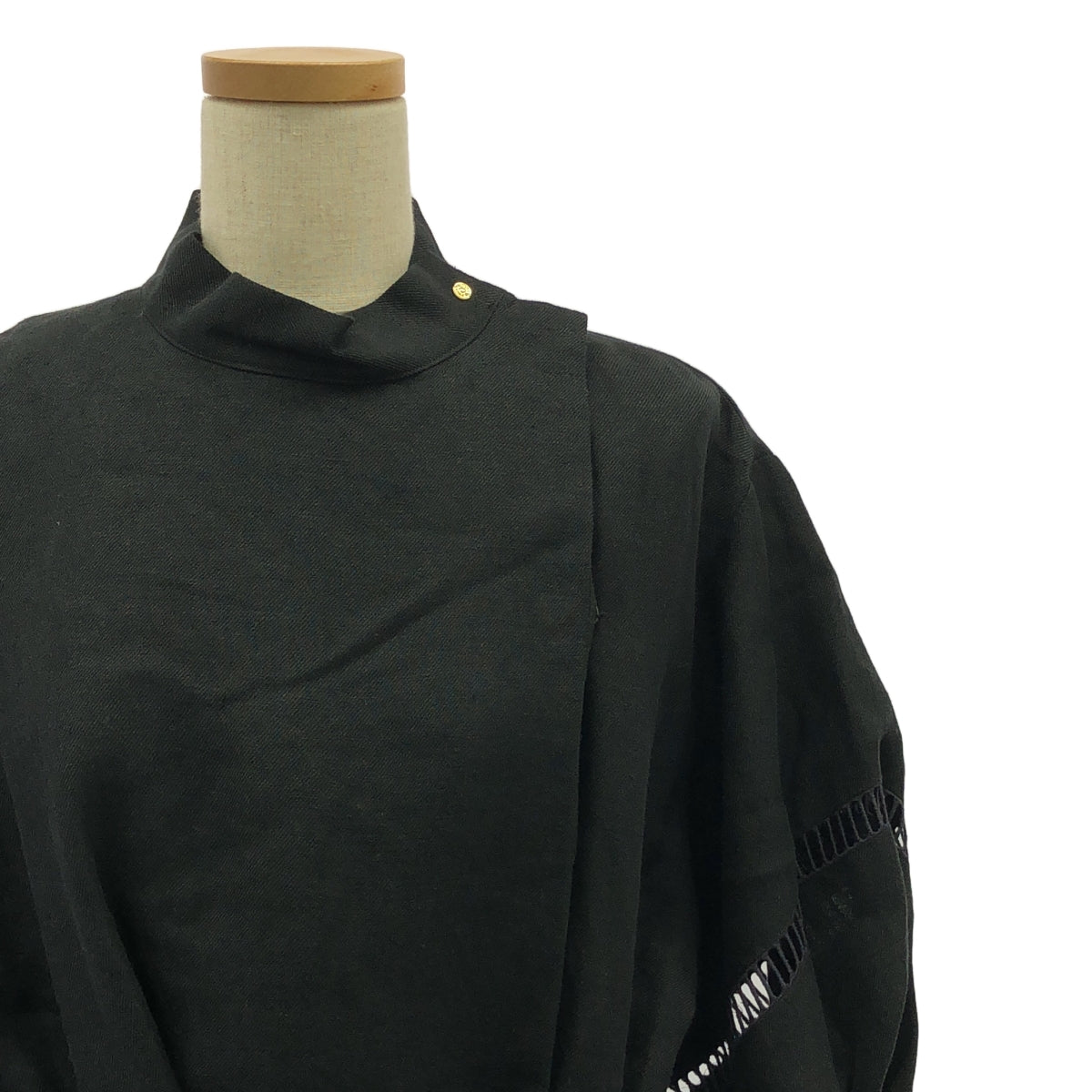 UNION LAUNCH | 亞麻寬袖洋裝 | XS | 黑色 | 女款