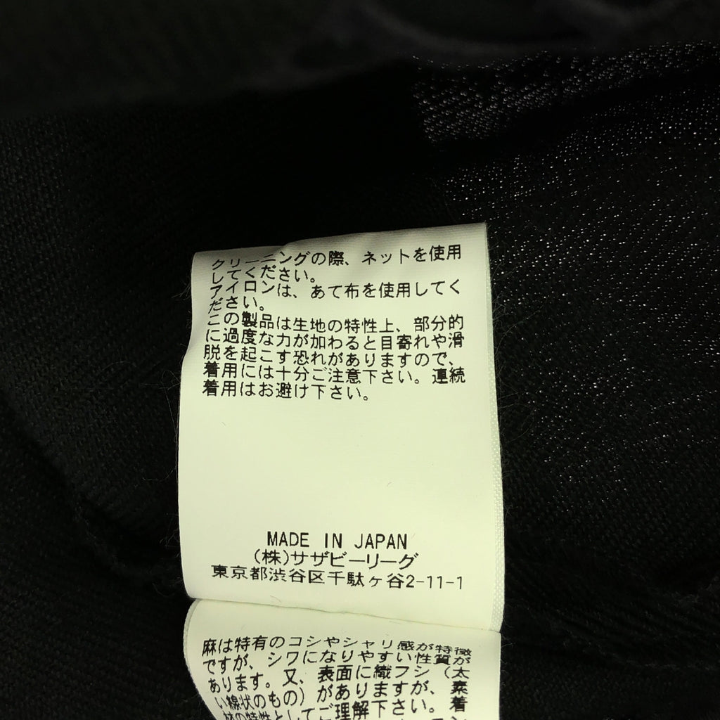 UNION LAUNCH / ユニオンランチ | リネン ボリューム袖 ワンピース | XS | ブラック | レディース
