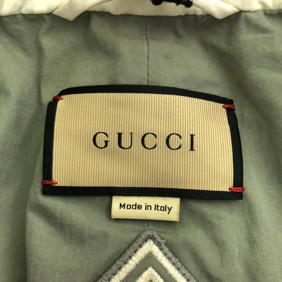 GUCCI / グッチ | BELTED MONOGRAM SUPREME PADDED COAT ベルト