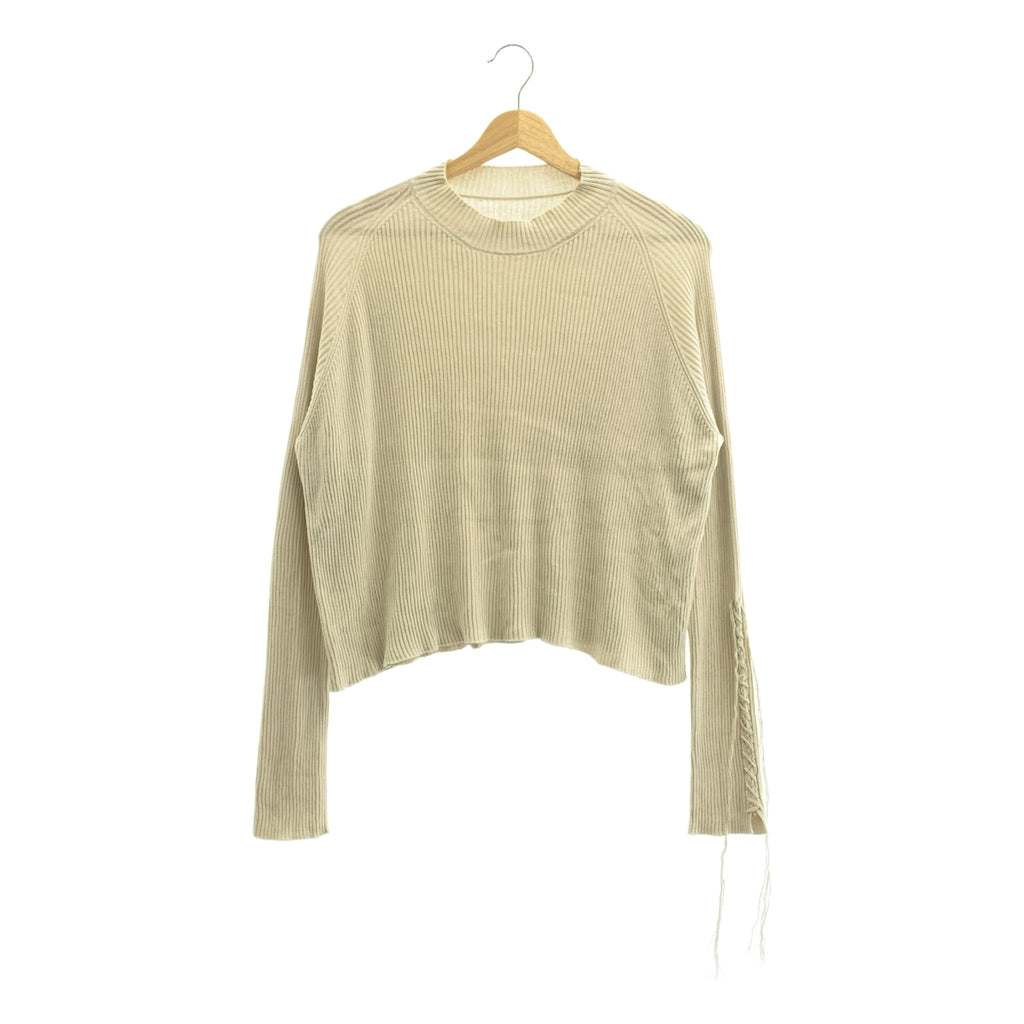 Y's / Y's Yohji Yamamoto | 2024SS | 棉質羅紋繫帶袖針織衫 | 尺寸 2 | 女款