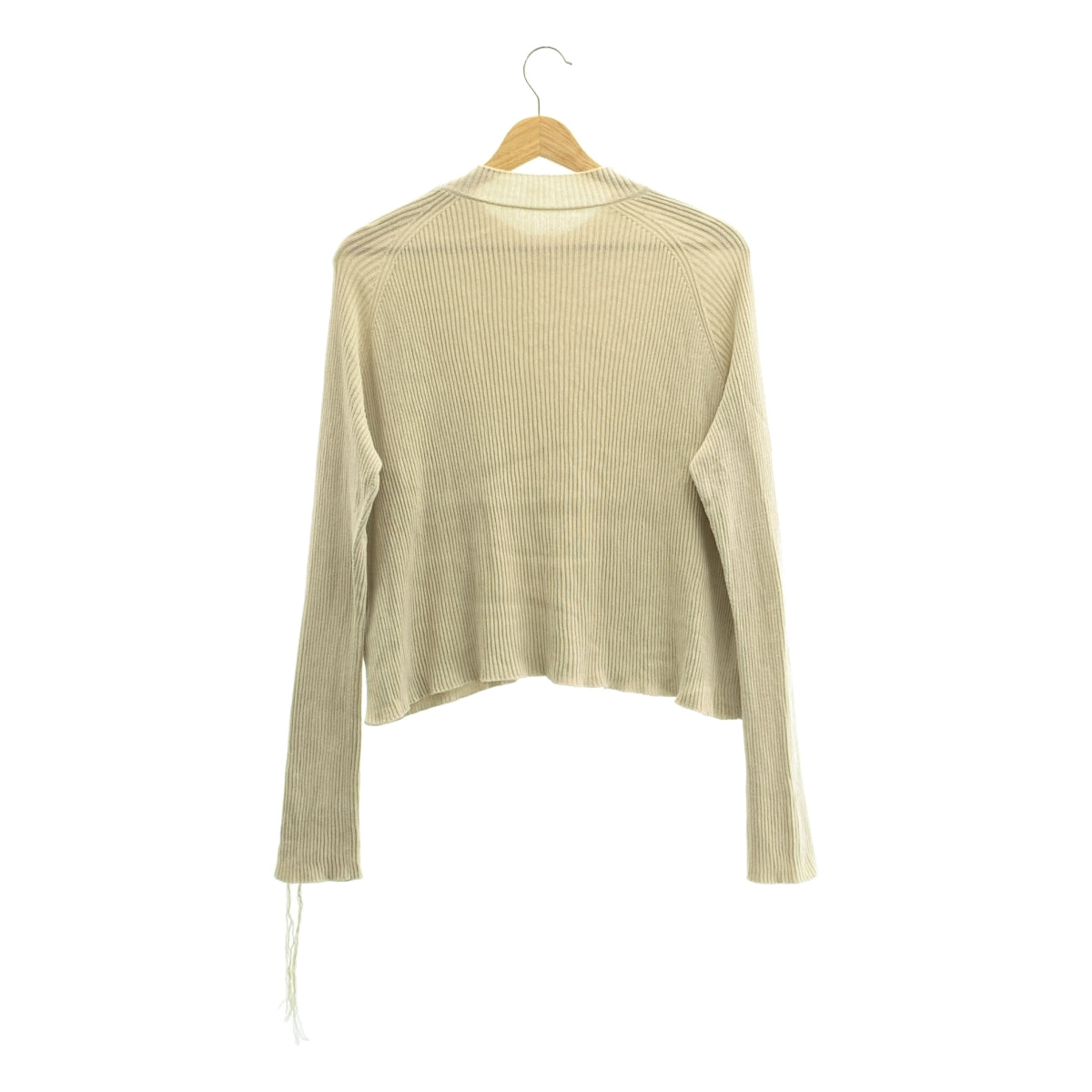 Y's / Y's Yohji Yamamoto | 2024SS | 棉質羅紋繫帶袖針織衫 | 尺寸 2 | 女款