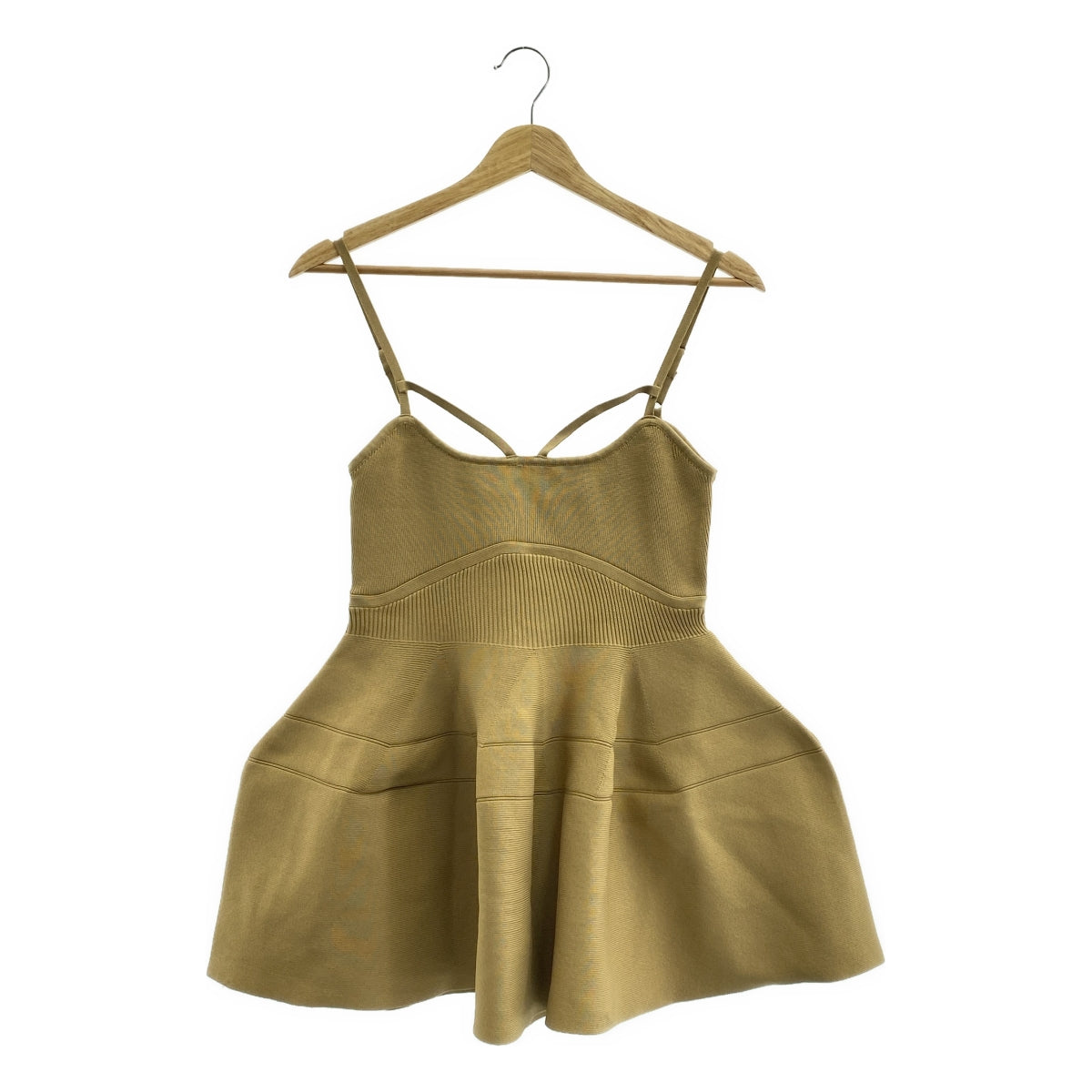 Maison Special / 메종 스페셜 | Knit Peplum Top 니트 페플럼 탑스 | F | 베이지 | 여성