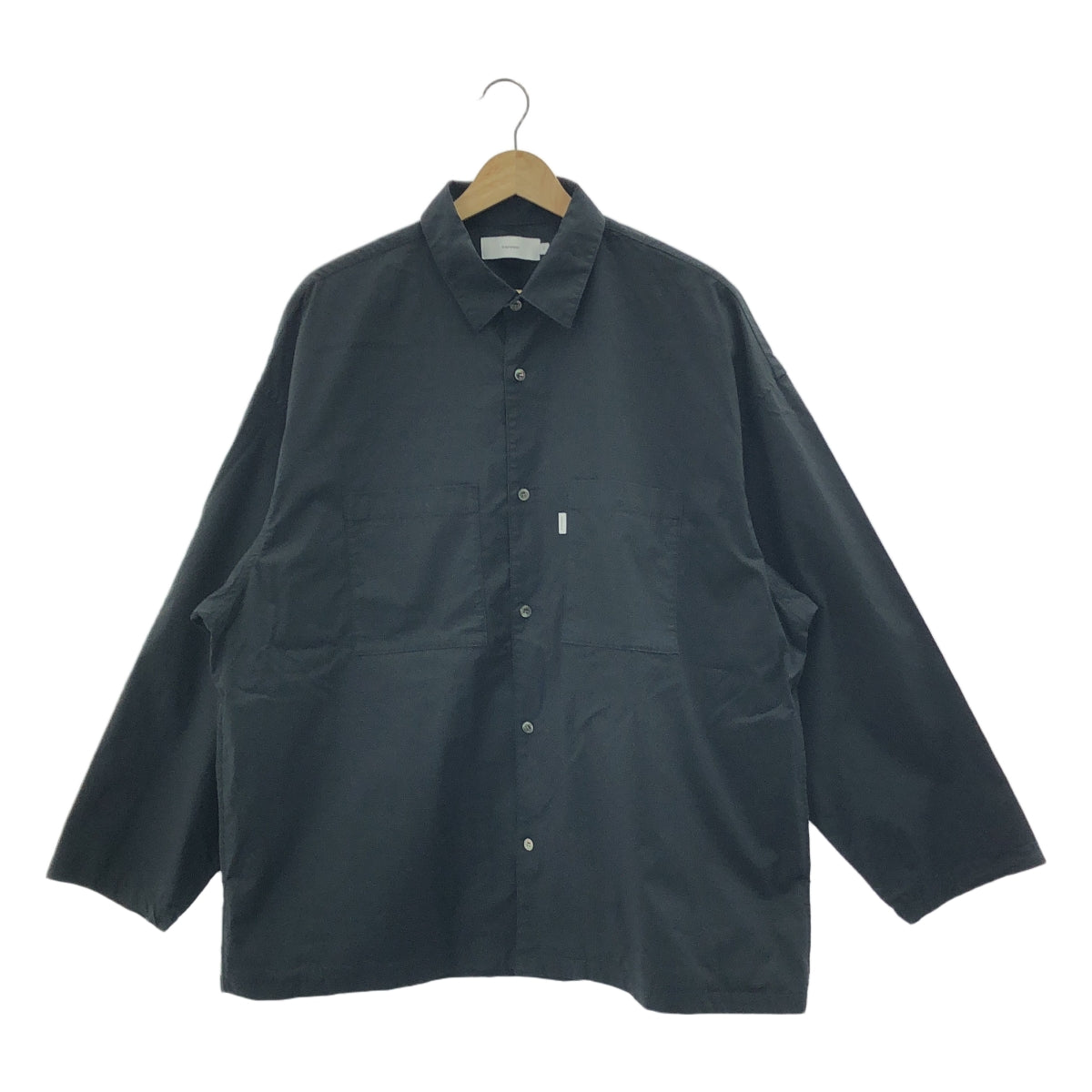 Graphpaper / 그래프 종이 | 2023SS | Oversized Box Shirt 오버사이즈 박스 셔츠 | F | 블랙 | 남성