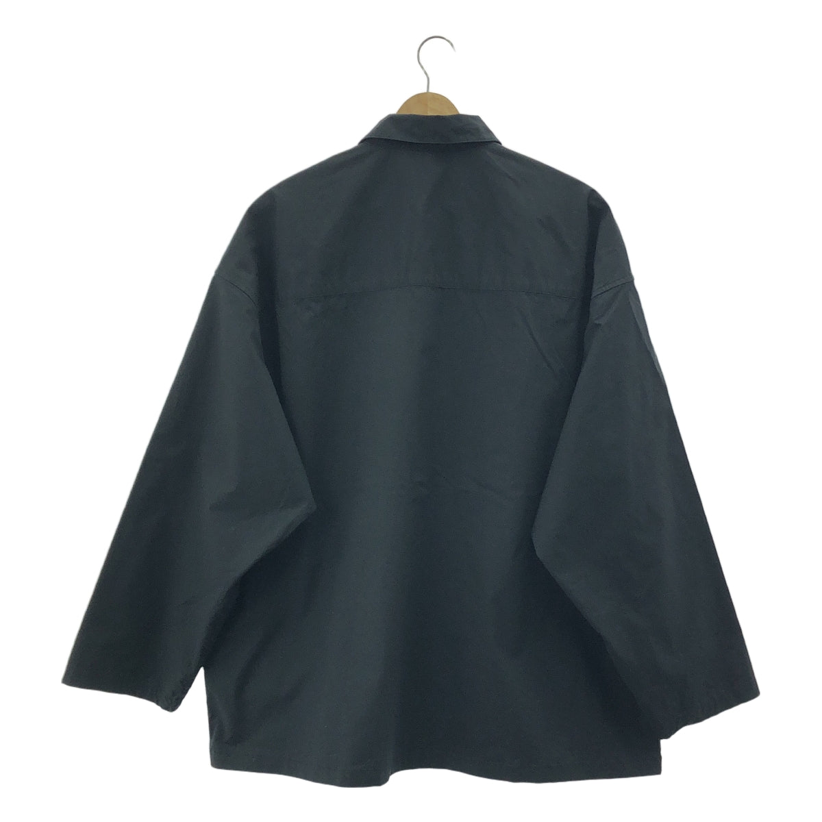 Graphpaper / 그래프 종이 | 2023SS | Oversized Box Shirt 오버사이즈 박스 셔츠 | F | 블랙 | 남성