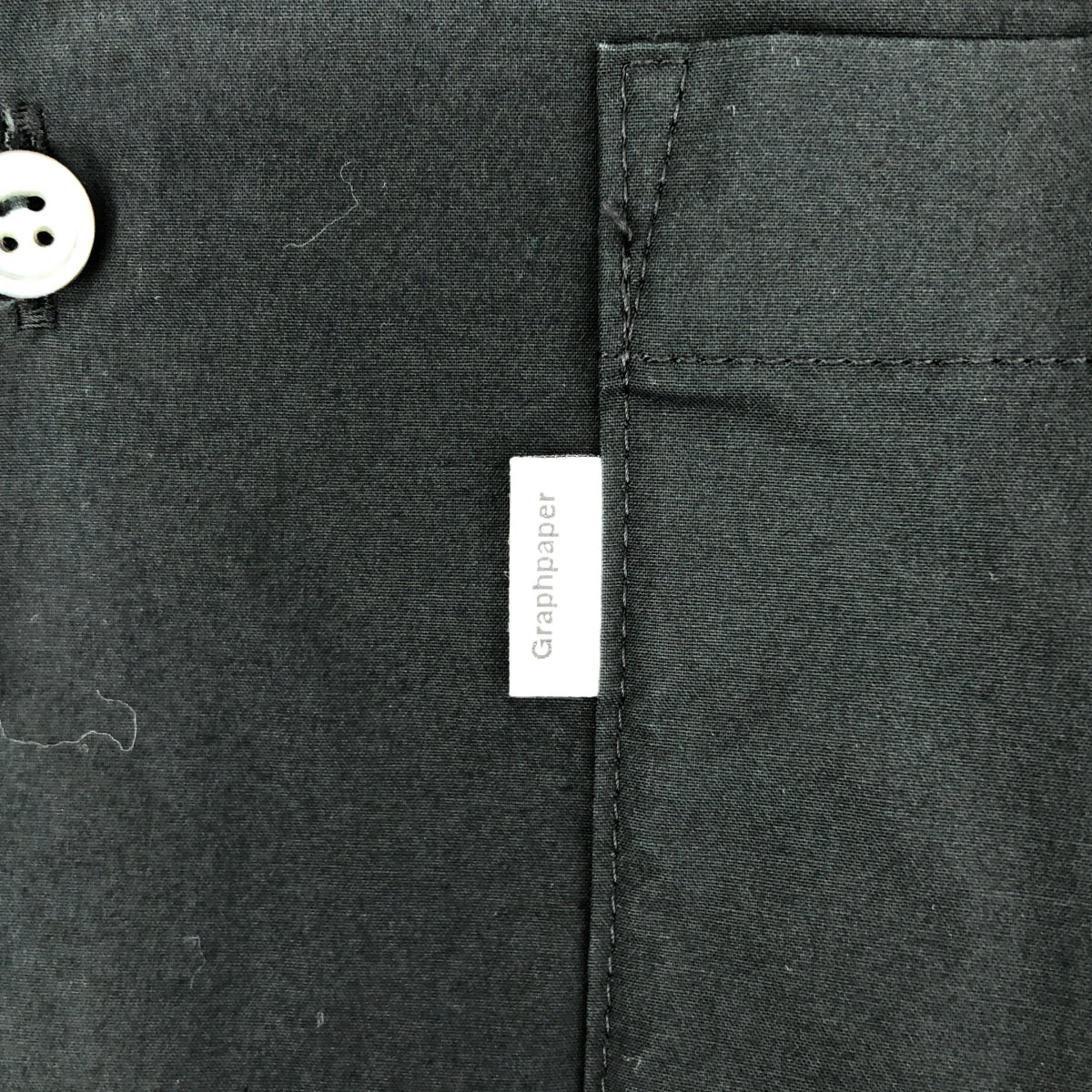 Graphpaper / 그래프 종이 | 2023SS | Oversized Box Shirt 오버사이즈 박스 셔츠 | F | 블랙 | 남성