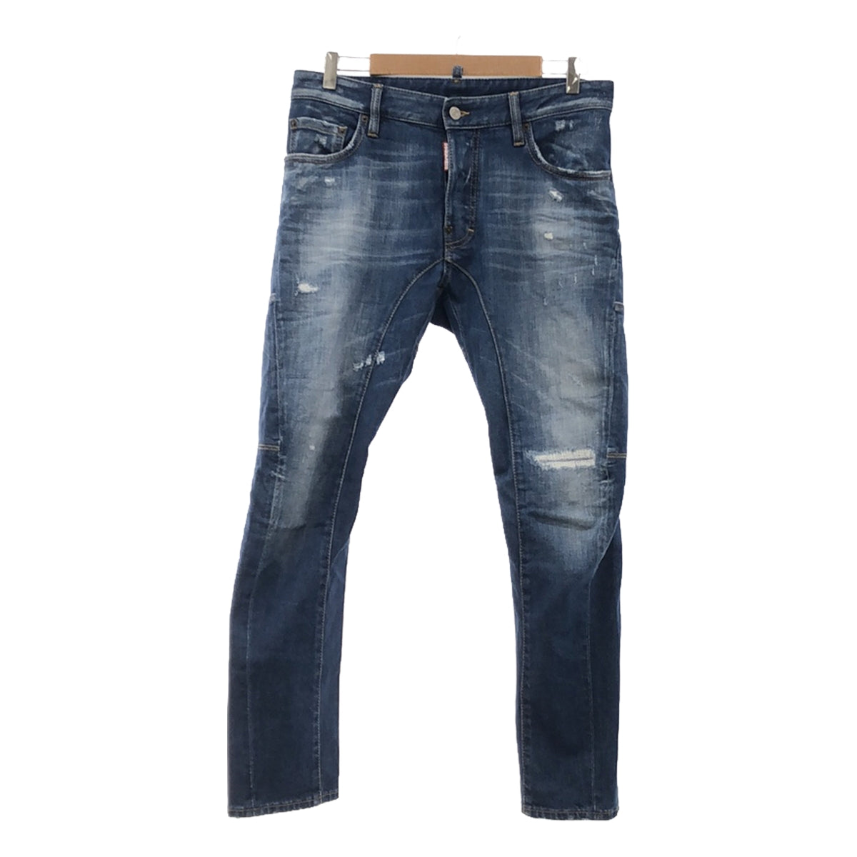 DSQUARED2 / Dsquared | 2020SS | TIDY BIKER Damaged Repaired Stretch Denim Pants | 46 | Indigo | Men's