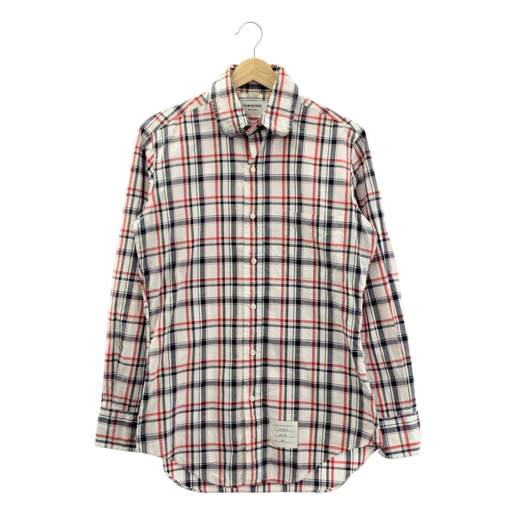THOM BROWNE | 圓領格紋襯衫 | 尺寸 1 | 男款