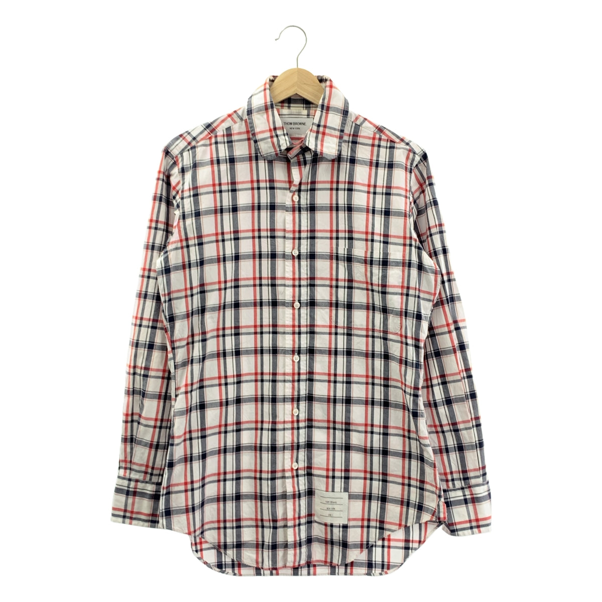 THOM BROWNE | 圓領格紋襯衫 | 尺寸 1 | 男款