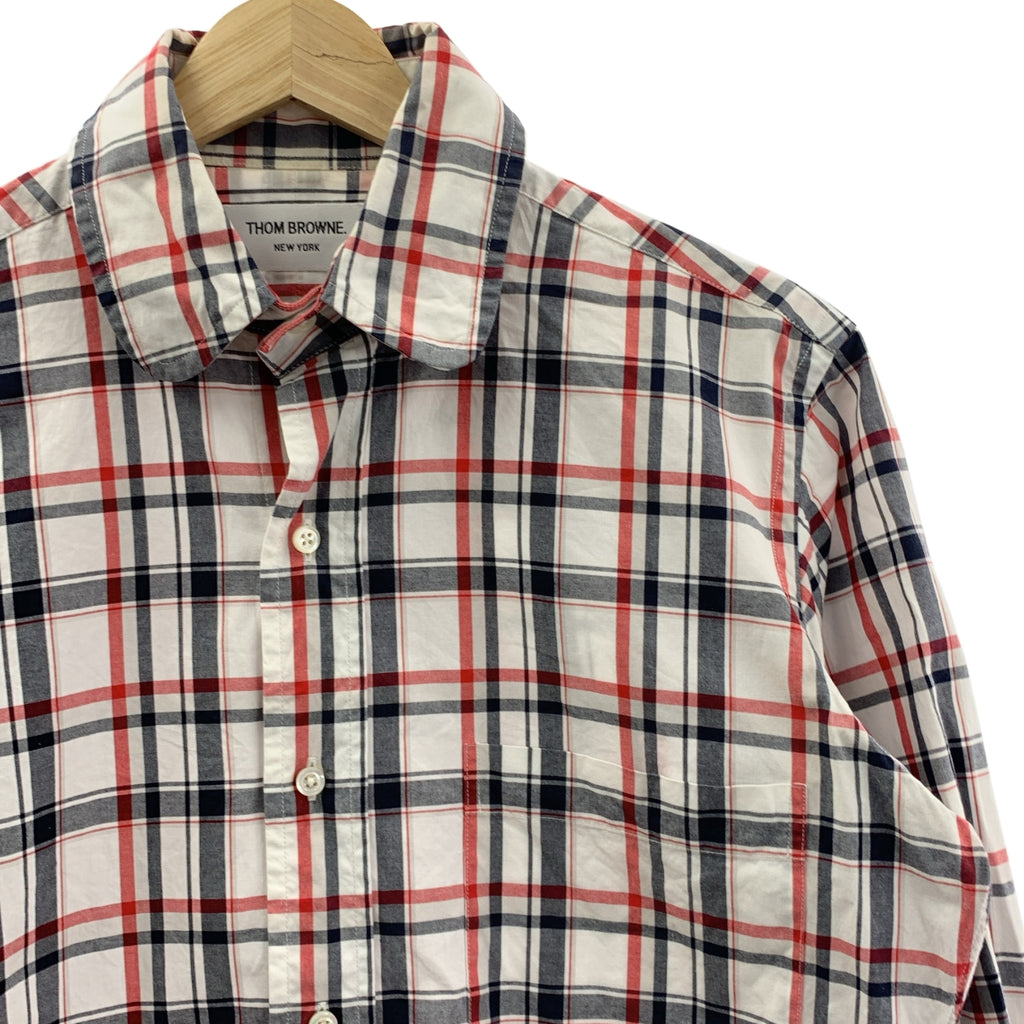 THOM BROWNE | 圓領格紋襯衫 | 尺寸 1 | 男款